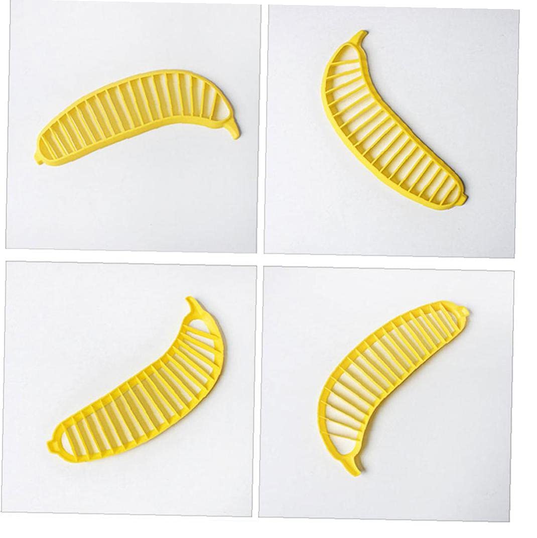 Premium Plastic Banana Slicer - Fruit Spiral Cutter & Peeler - Kitchen Tool for Smoothies, Fruit Salads & Desserts - Perfect for Healthy Snacks & Kids Lunch Boxes
