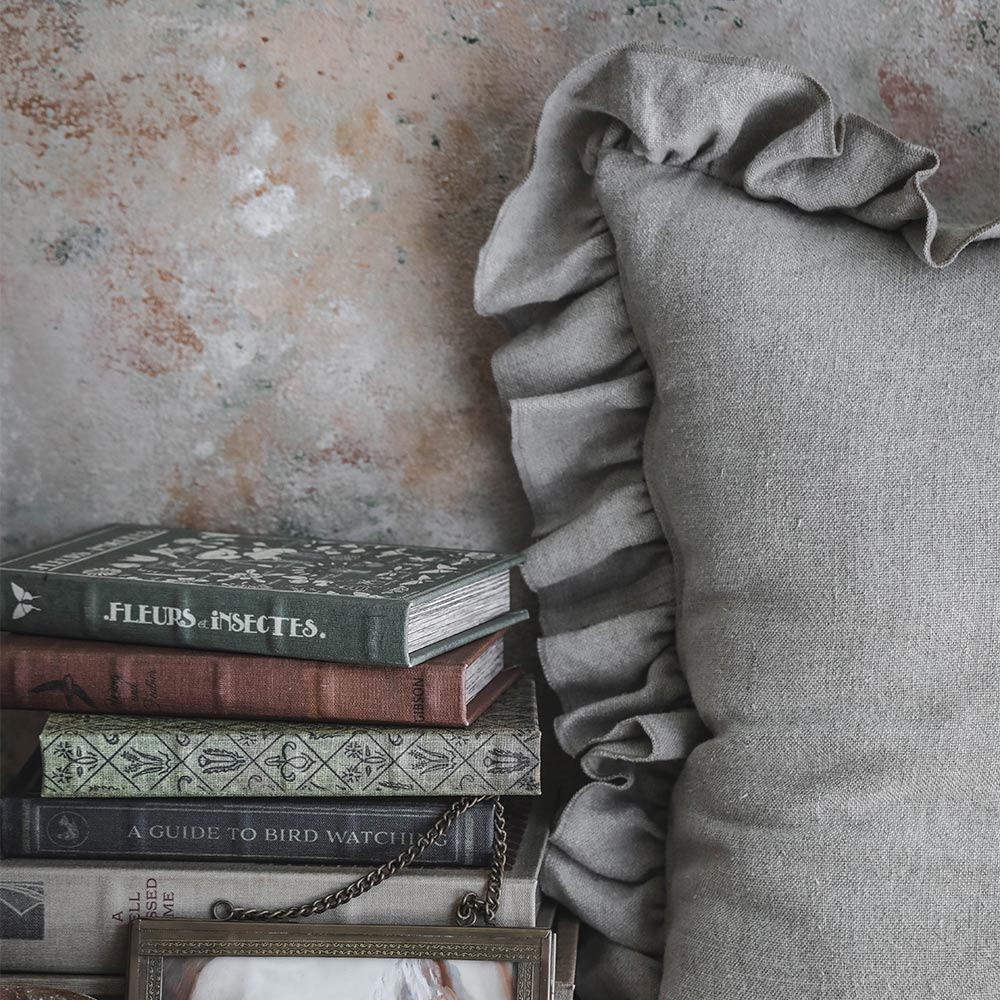 Premium Heavyweight Linen Pillow Cover - 100% Natural Organic Cotton - Breathable & Durable Home Decor for Living Room, Bedroom, or Nursery