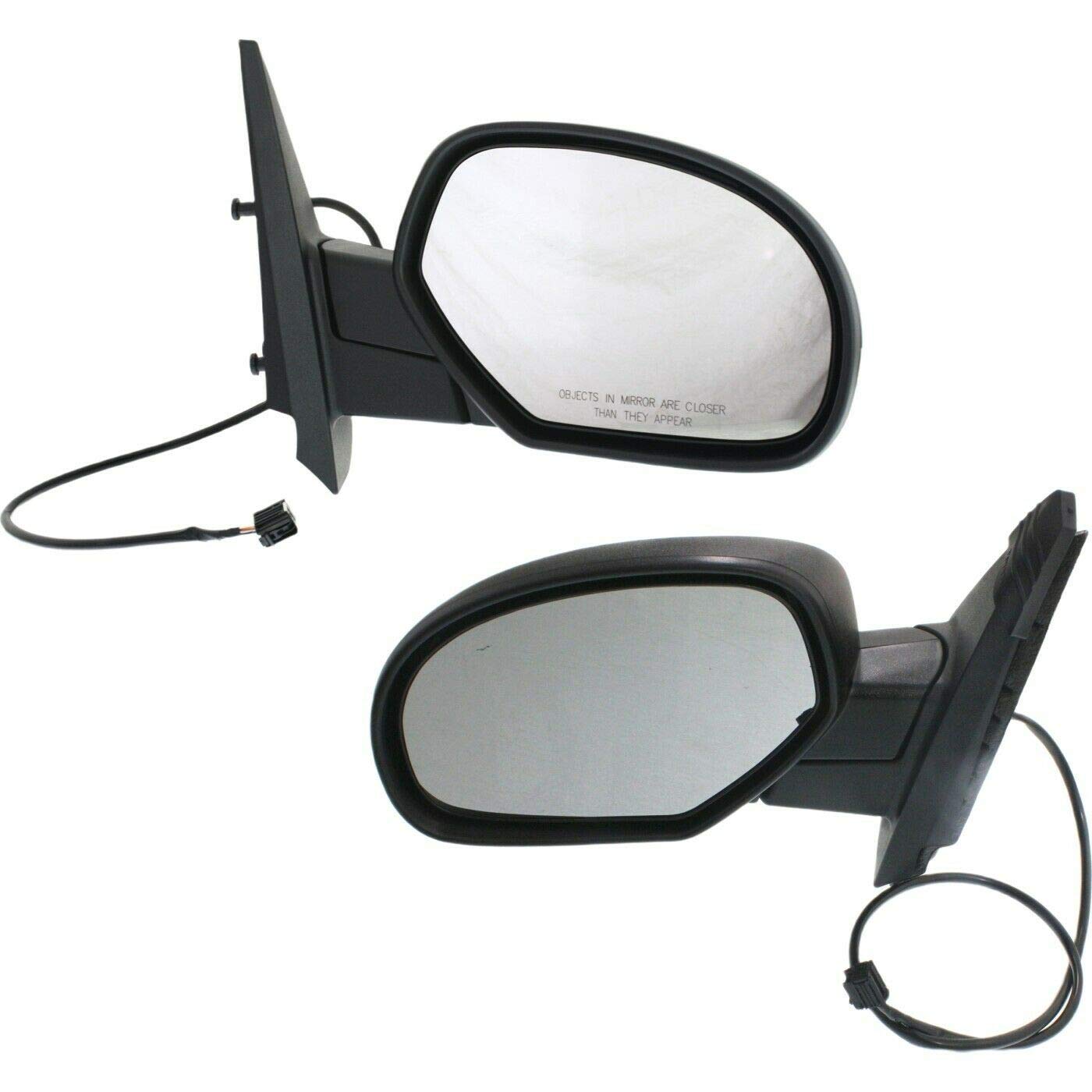 ZZXIA Set of 2 Heated Side Mirrors for GM Vehicles - Driver & Passenger Side - Compatible with GM1321325 GM1320325 20843116 20809948 - Perfect for Winter Driving & Enhanced Visibility