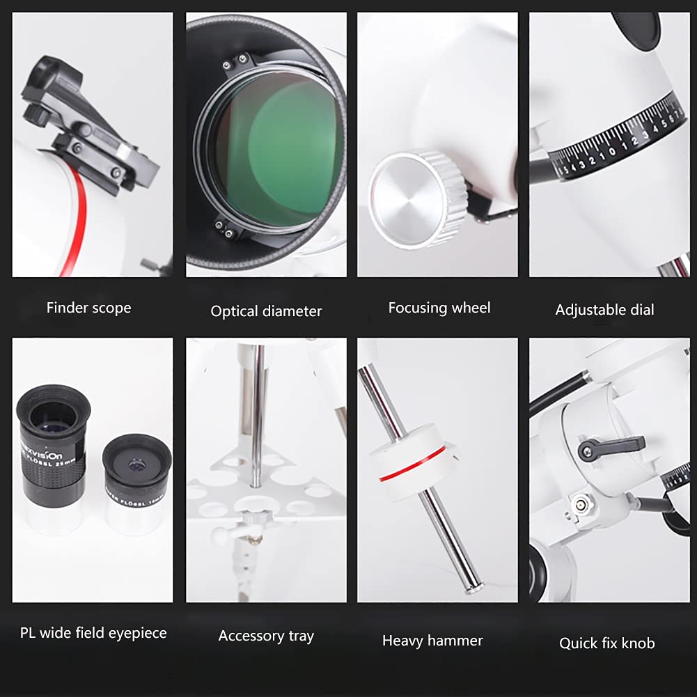 Premium WYH Opera Glasses Refractor Telescope for Adults - 127mm Aperture, 1200mm Focal Length, Adjustable & Portable with Stable Tripod - HD View Handheld Telescope for Stargazing, Bird Watching, Concerts & Outdoor Adventures