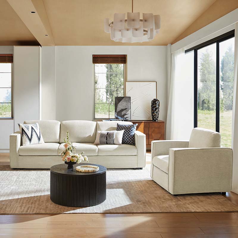 Dilcia 3-Piece Slipcovered Sofa Set - Modern Living Room Furniture with Removable Covers for Easy Cleaning | Perfect for Small Spaces, Apartments & Cozy Home Decor