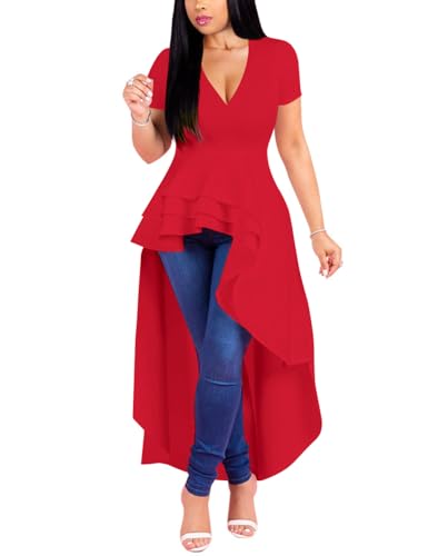 3# Red( V Neck )