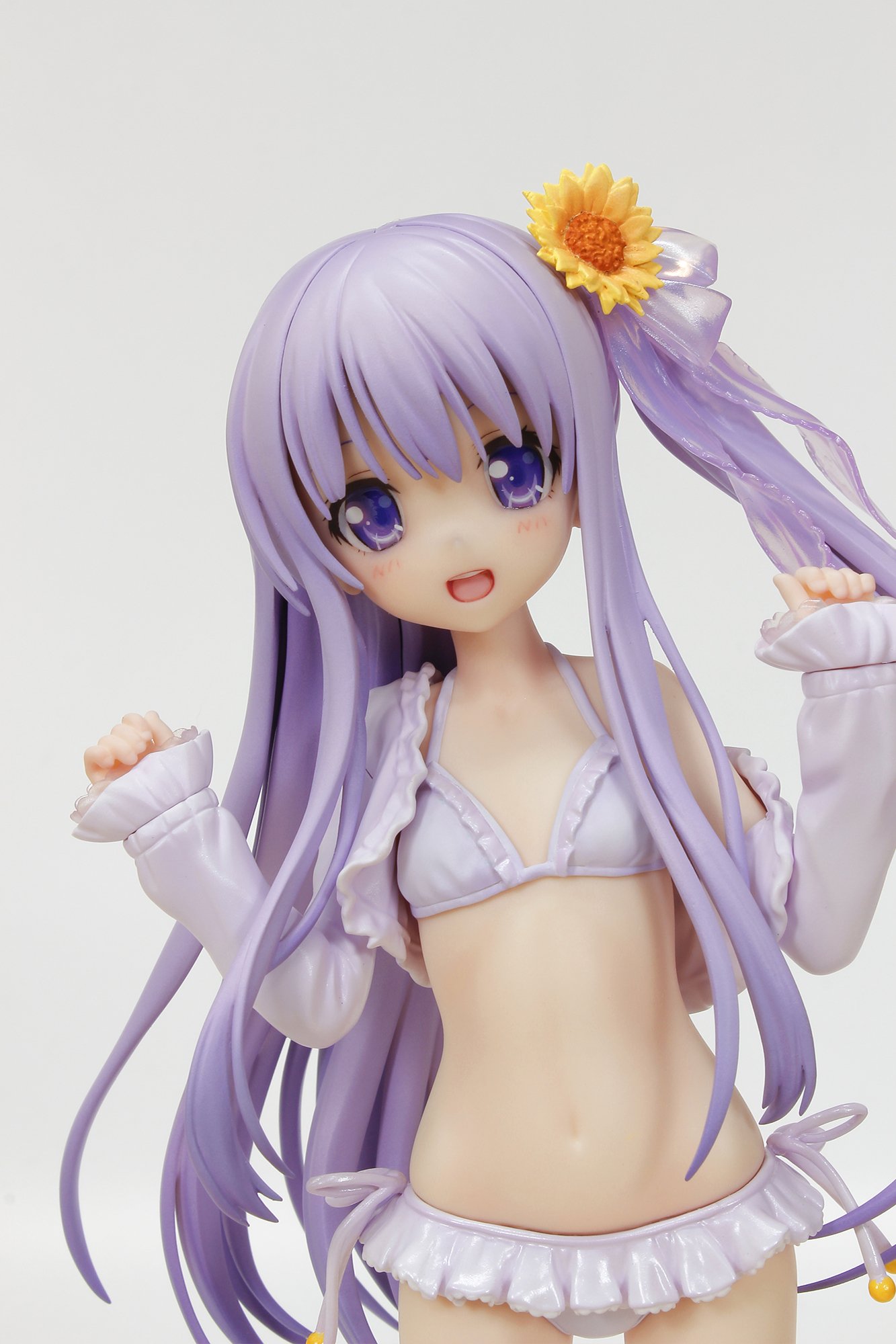 PLUM Angels 3-Piece Jun Goto Bikini Version 1:7 Scale PVC Anime Figure - Perfect for Anime Collectors, Display Shelf Decoration, and Gift Giving