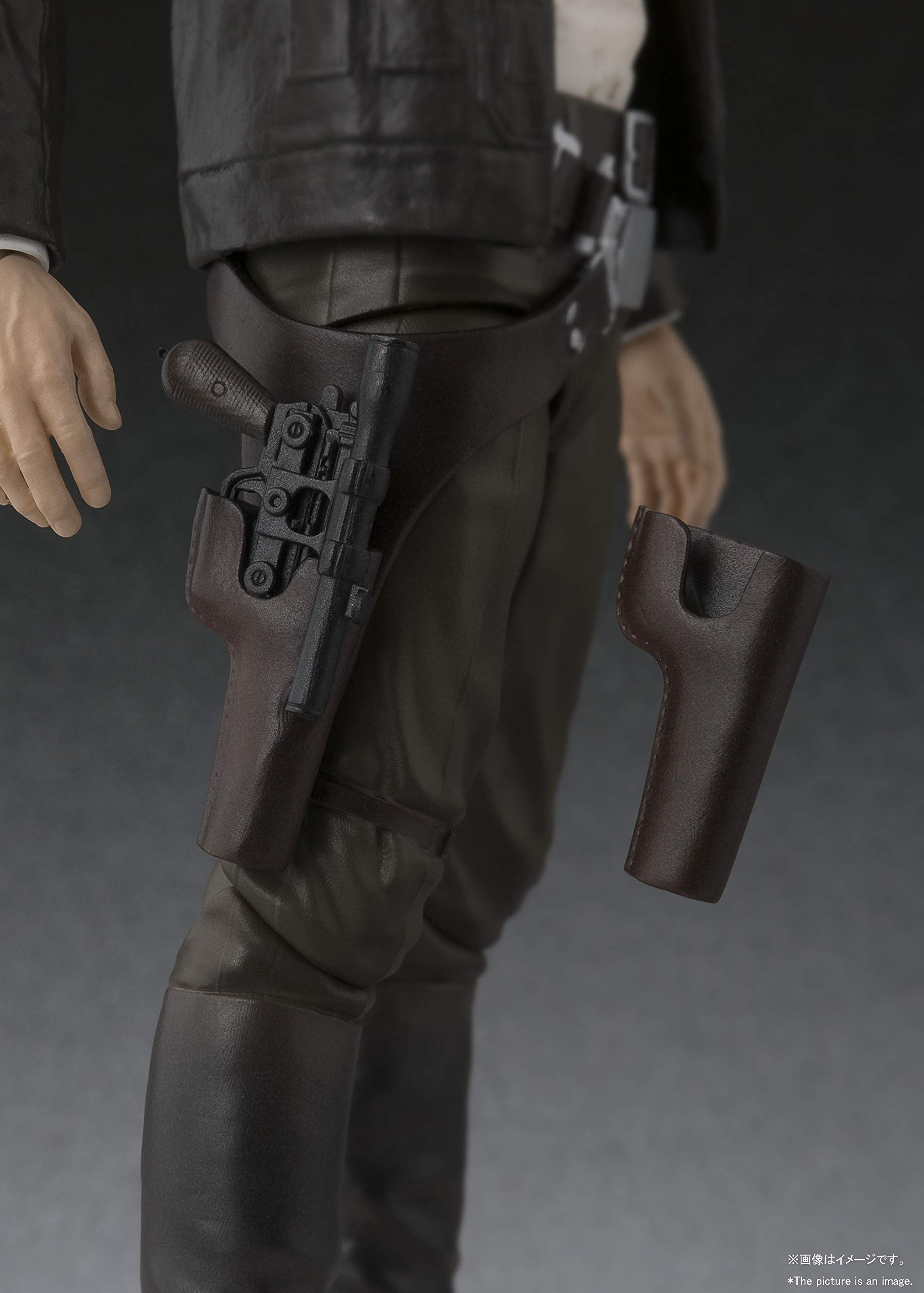 Bandai S.H.Figuarts Han Solo Action Figure - Star Wars The Force Awakens Collectible Toy for Display & Play | Perfect for Fans, Collectors & Gift Giving