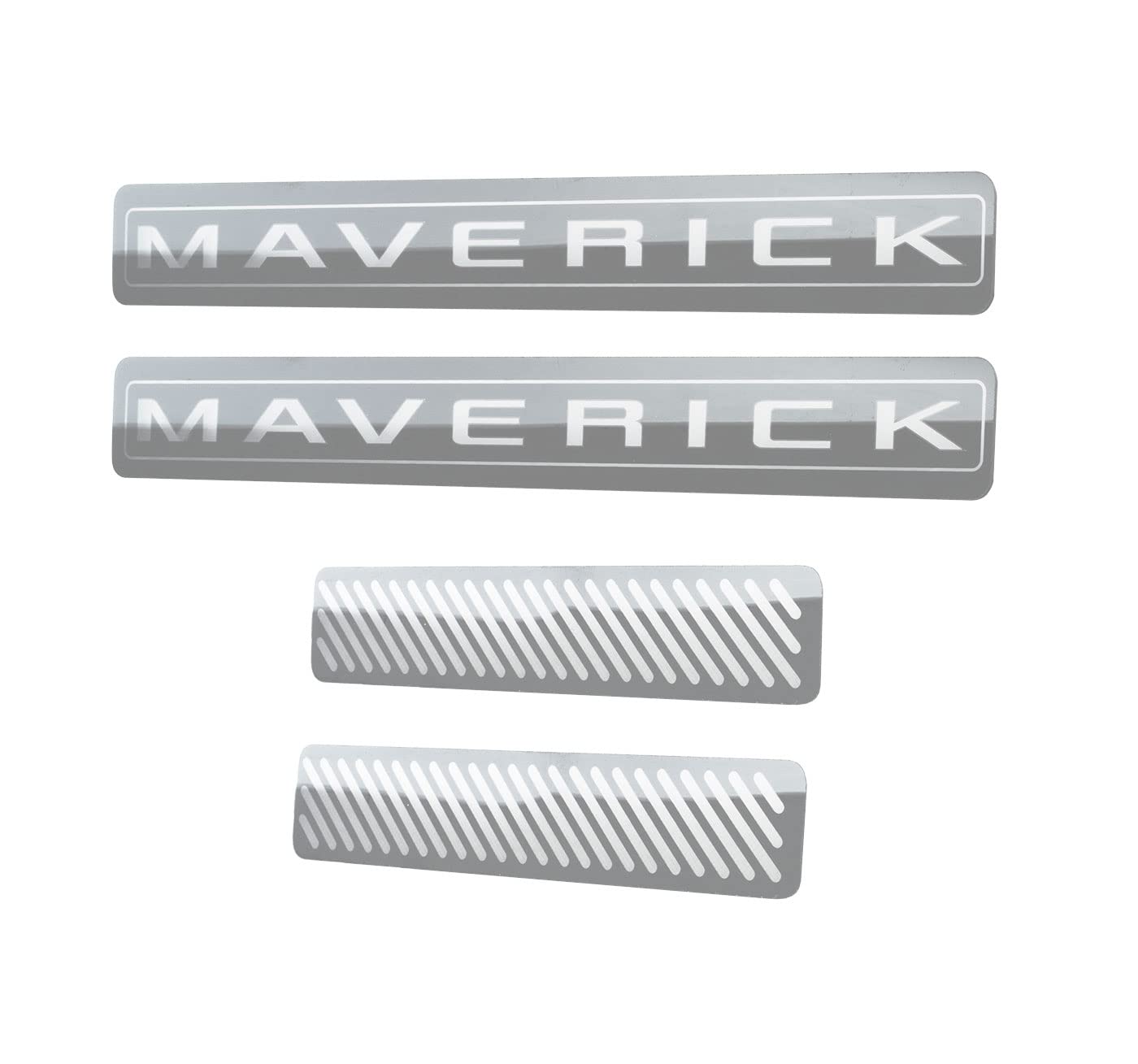 Blue Oval Industries OEM Chrome Front & Rear Door Sill Step Plates for 2022-2024 Ford Maverick Crew Cab - Durable Protection & Stylish Upgrade for Truck Accessories