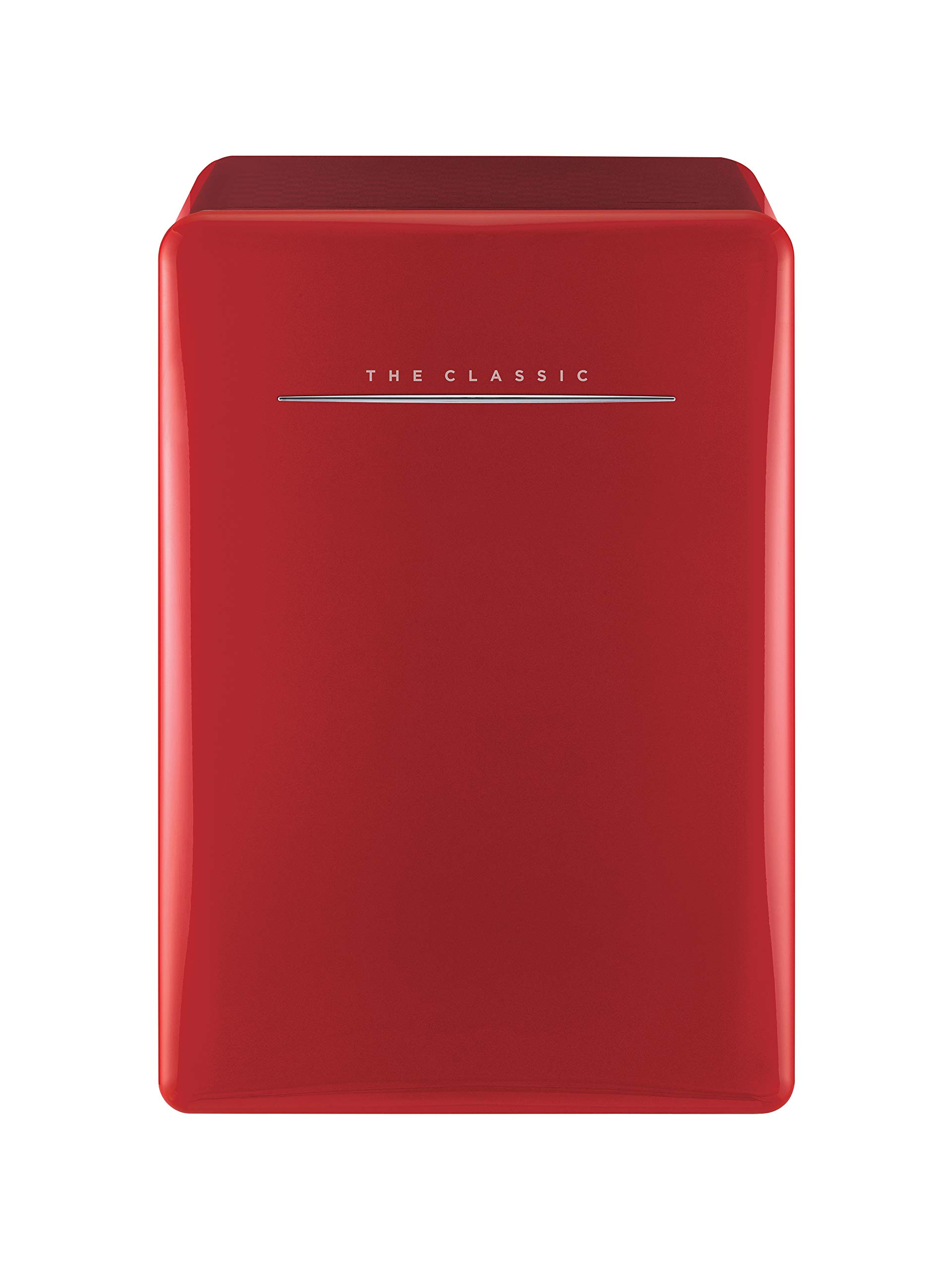 **Winia 2.8 Cu. Ft Retro Compact Refrigerator in Red - Vintage Mini Fridge for Bedroom, Dorm, Office & Small Spaces**