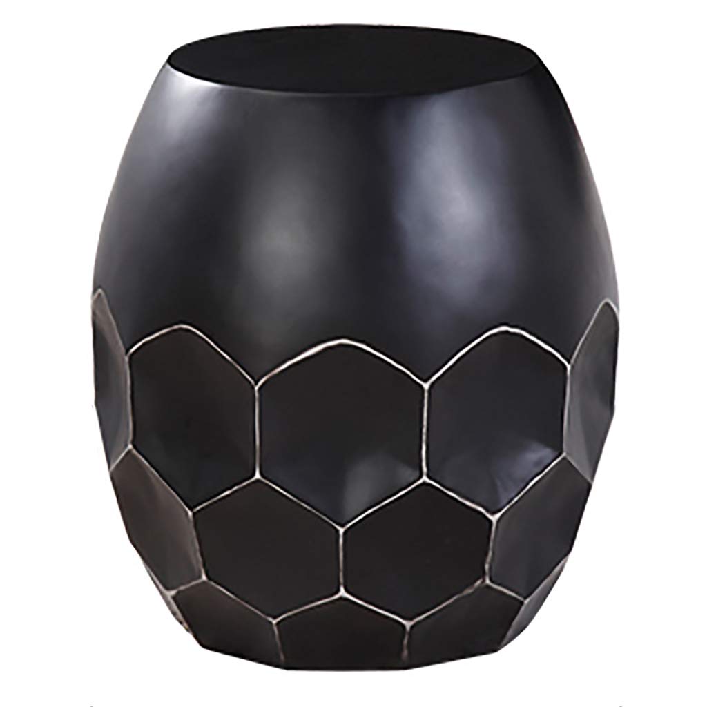 Modern Round Metal Side Table - Minimalist Coffee Table with Large Thick FRP Top, Unique Design for Living Room, Office & Bedroom - Perfect for Small Spaces, Reading Nooks & Lounge Areas