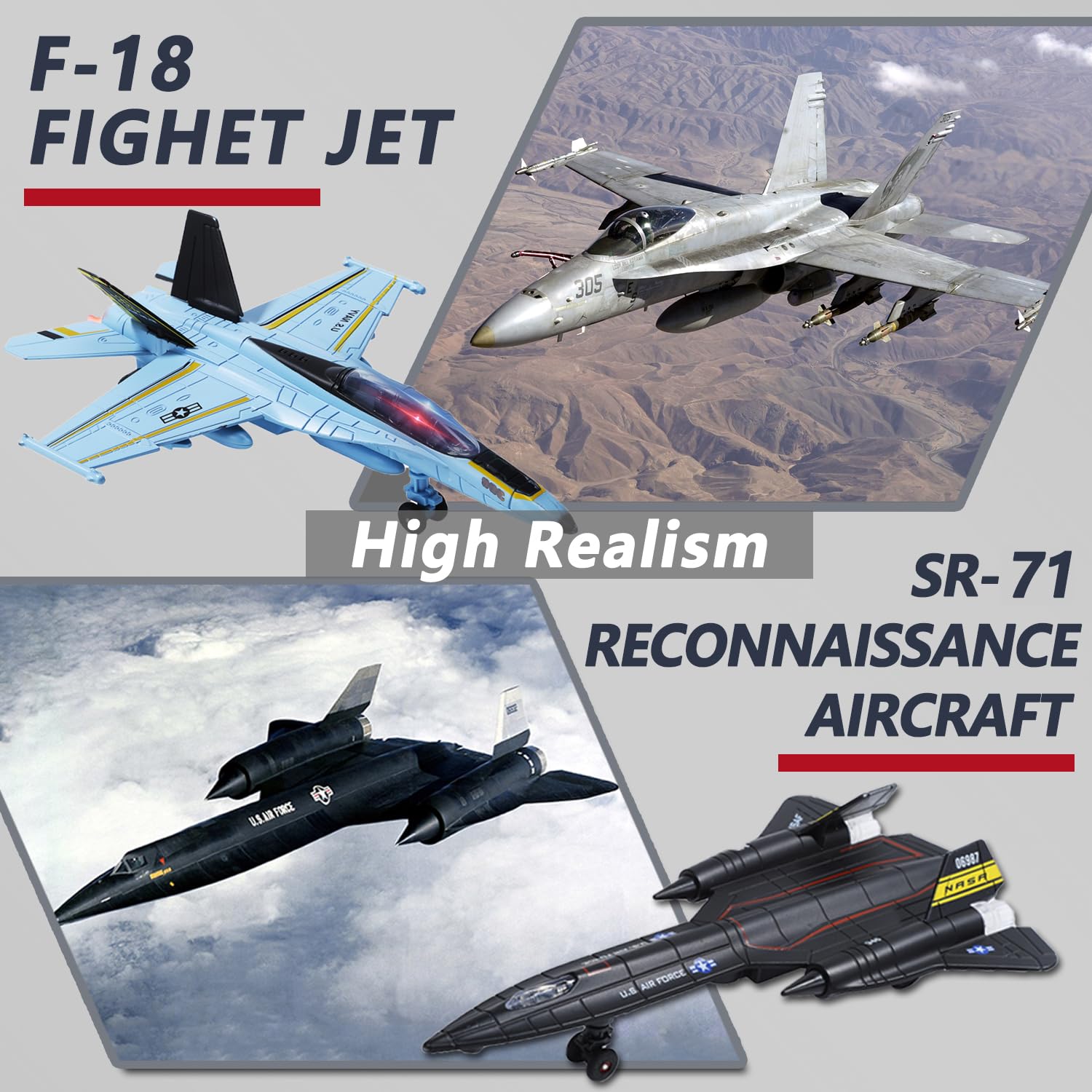 Double Metal Fighter Army Toy Airplane Model with Sound & Light - Pull Back Alloy Military Jet Diecast Toy for Kids | Perfect Birthday Gift for Toddler Boys & Girls | Great for Pretend Play, Collecting & STEM Learning