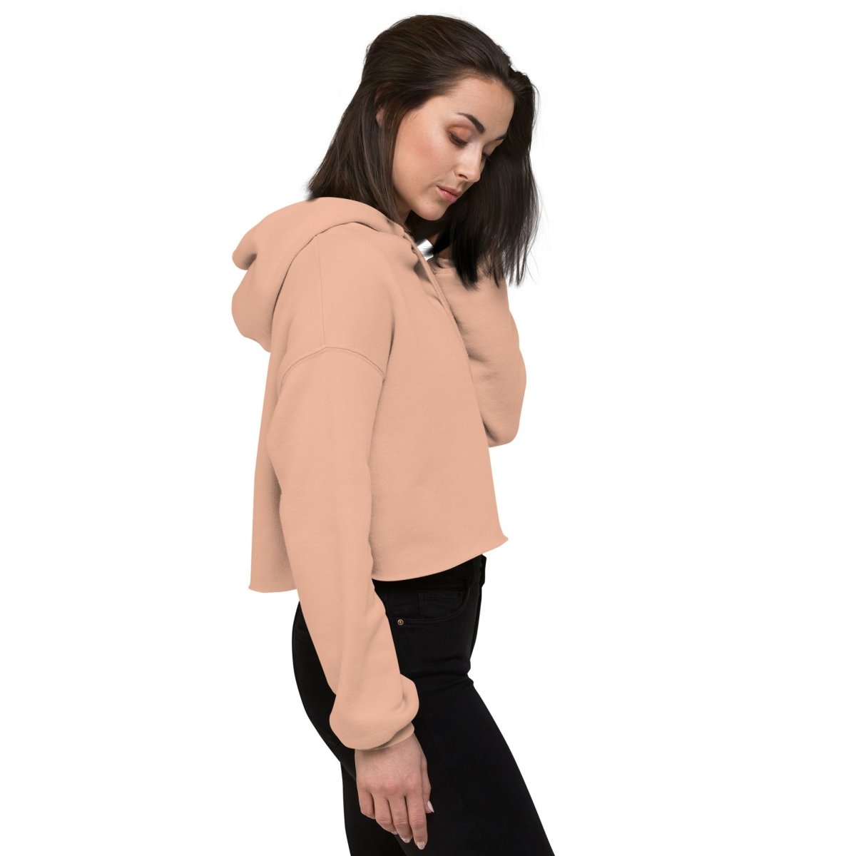 Unapologetically Sober Embroidered Women's Crop Hoodie - Stylish Casual Pullover for Sober Living, Recovery Support & Everyday Wear