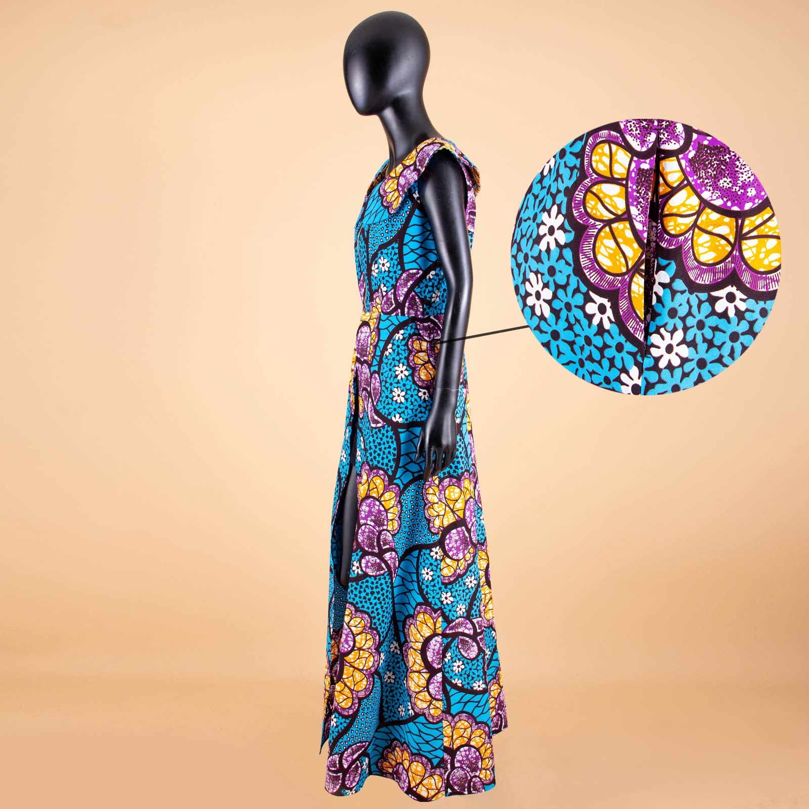 **Elegant African Ankara Dresses for Women Plus Size - Party Wear, Split Ball Gown, Cocktail Dress - Perfect for Weddings, Festivals & Special Occasions**