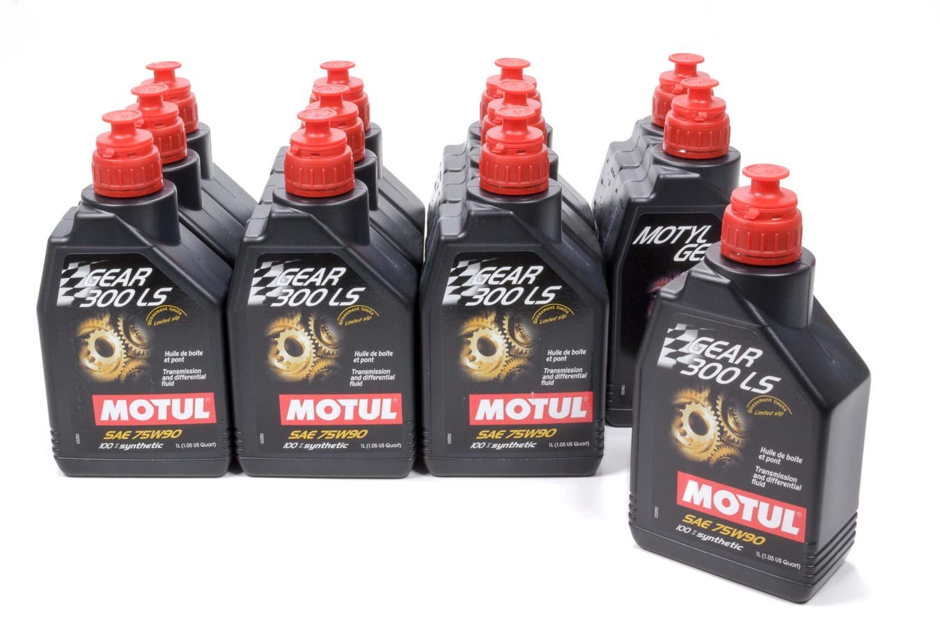 Motul 105778 300 LS 75W90 Synthetic Gear Oil - 12 Liter (1 Pack) for High-Performance Cars, Trucks & Off-Road Vehicles - Smooth Shifting & Extreme Pressure Protection