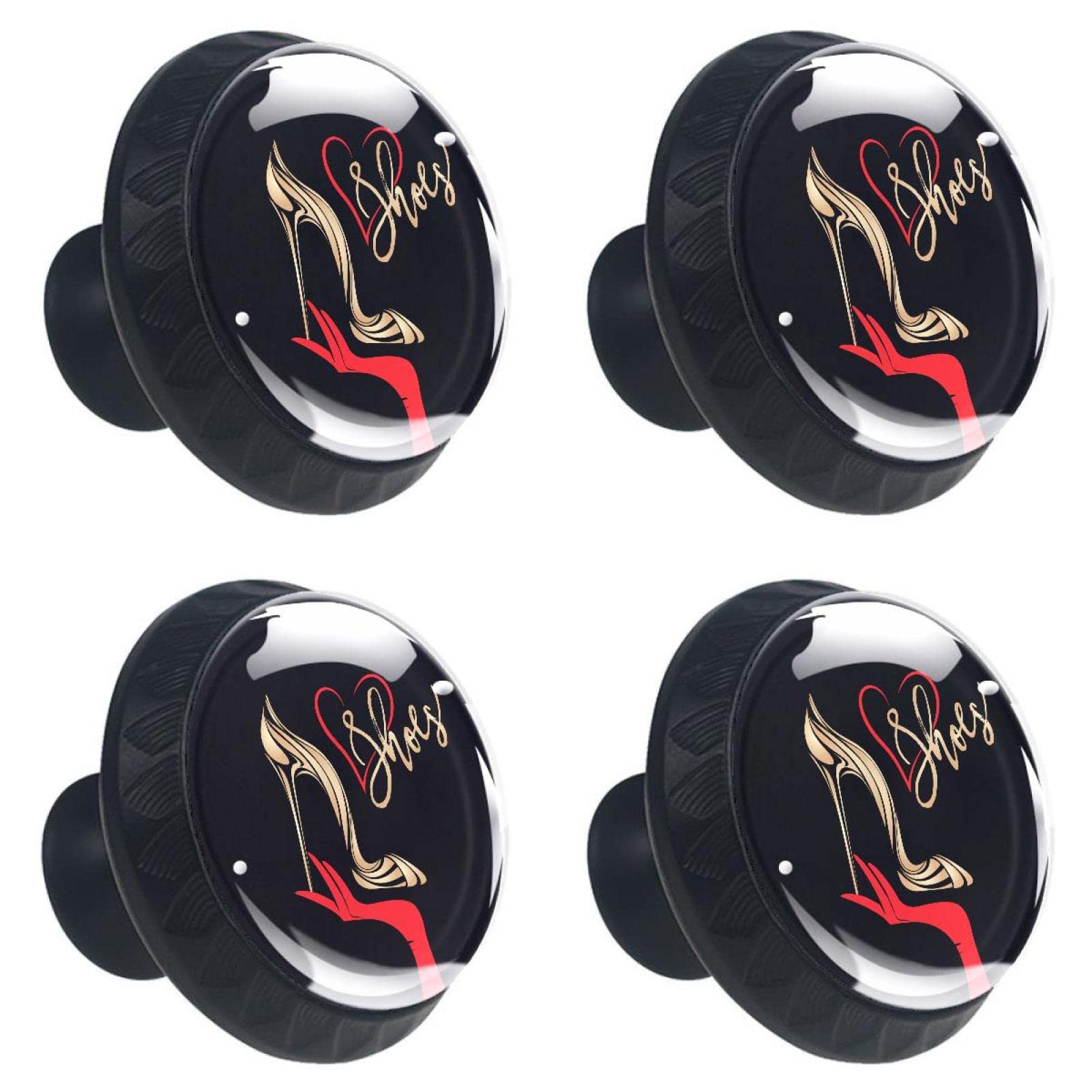 High Heels Drawer Knobs & Cabinet Handles - Pack of 4 for Home Decor