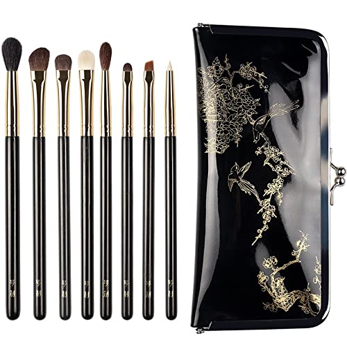 Premium Handmade Makeup Brush Set - Soft Synthetic & Horse Hair Blending Eyeshadow & Eyebrow Brushes Kit for Professional Makeup Application | Perfect for Daily Use, Bridal Makeup & Beauty Salon