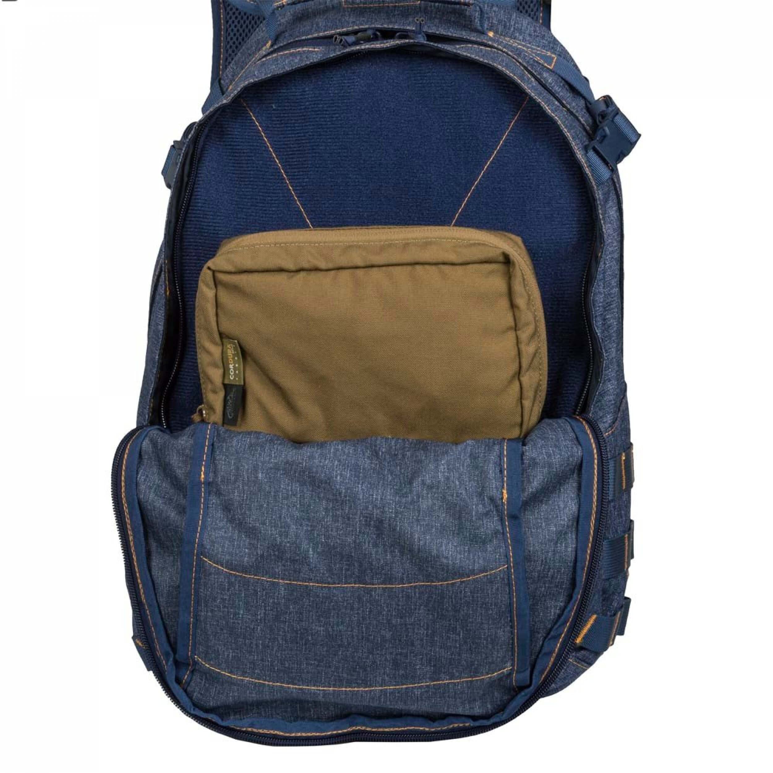 Helikon-Tex EDC Pack Backpack - Durable Tactical Daypack for Outdoor, Hiking & Travel - Melange Black-Gray - Compact Everyday Carry Bag for Work, School & Camping