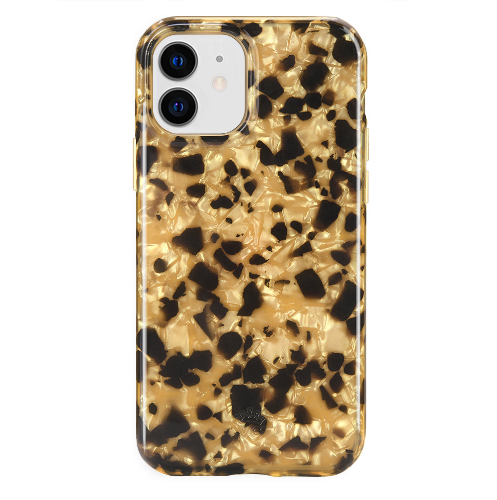 Premium Blonde Tortoise Shell iPhone Case - Stylish & Durable Protection for iPhone 12/13/14/15 Pro Max - Perfect for Everyday Use, Work & Travel