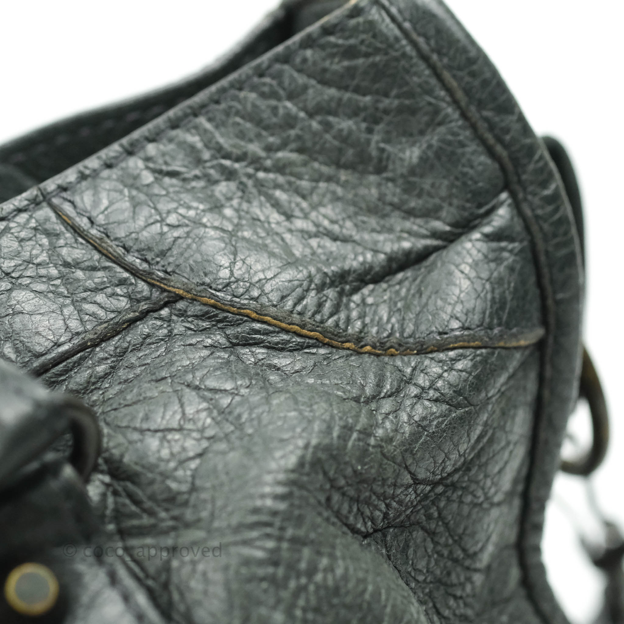 Balenciaga Classic City Bag in Dark Grey Calfskin with Ruthenium Hardware - Perfect for Work, Travel & Everyday Luxury Fashion Accessory