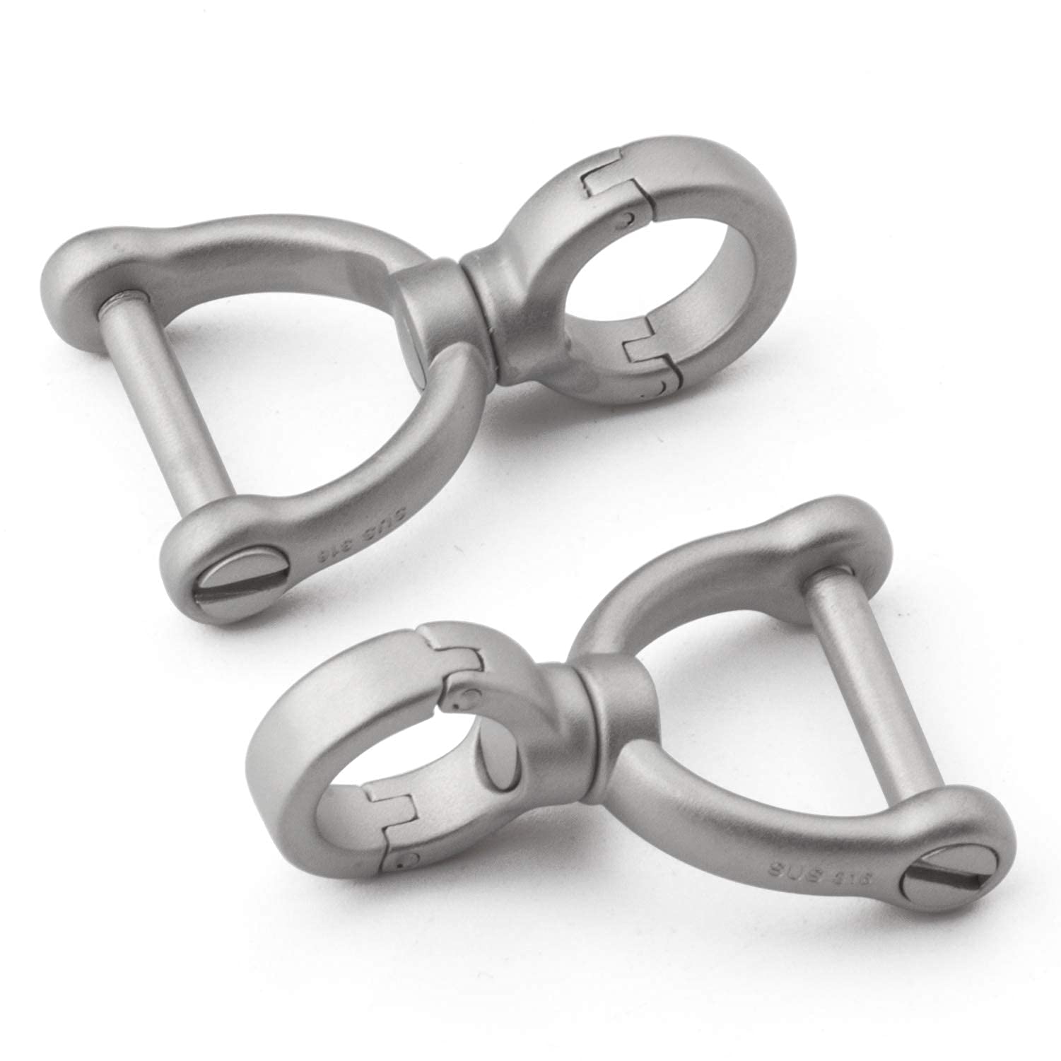 TISUR Keychain Rings - 2PCS D-Rings for Keys & DIY Crafts