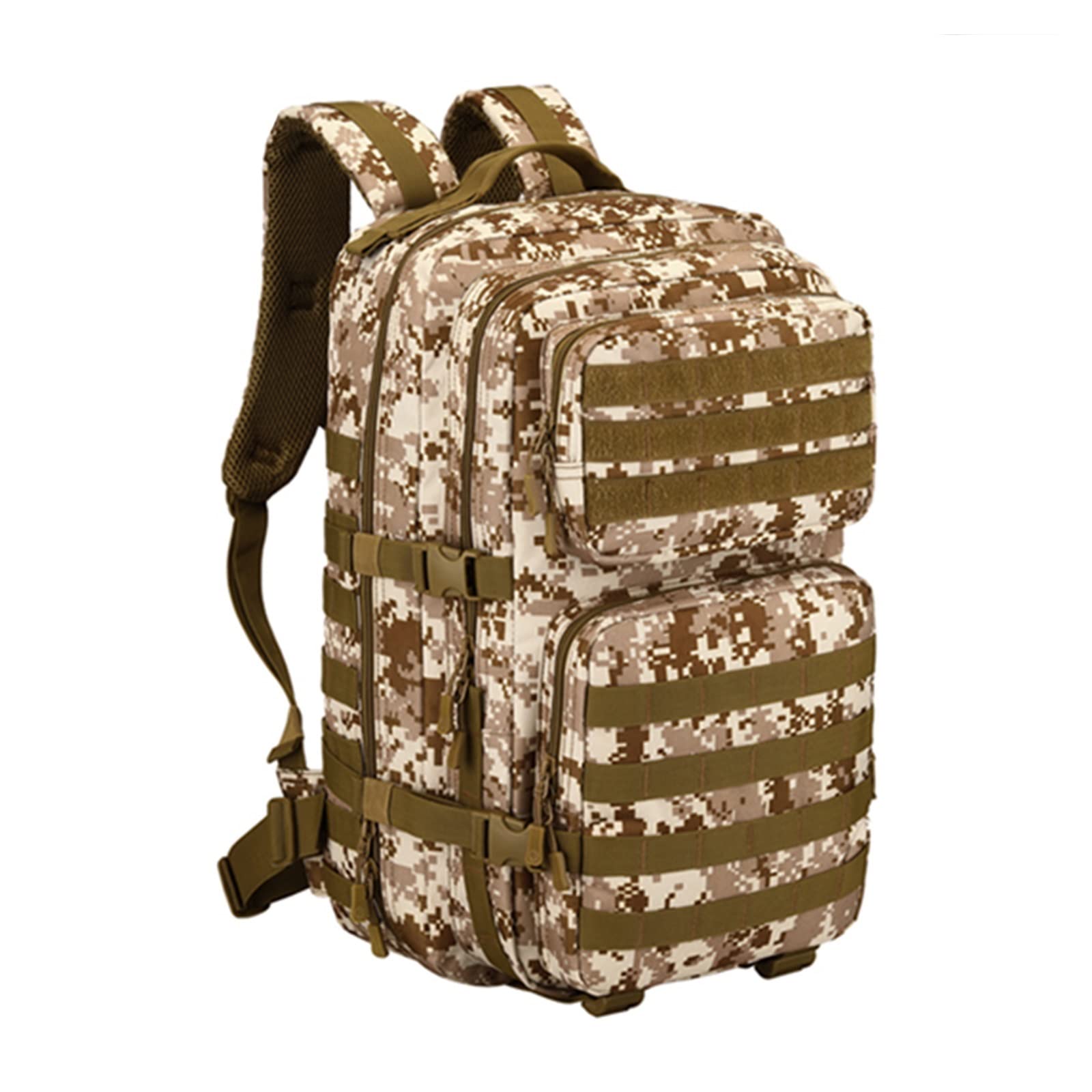 TigerBoss 45L & 60L Military Tactical Backpack - Waterproof Camping Hiking Rucksack for Men, Army Outdoor Sports, Travel & Climbing - Desert Digital Camouflage - Perfect for Adventure, Survival Training & Daily Commute