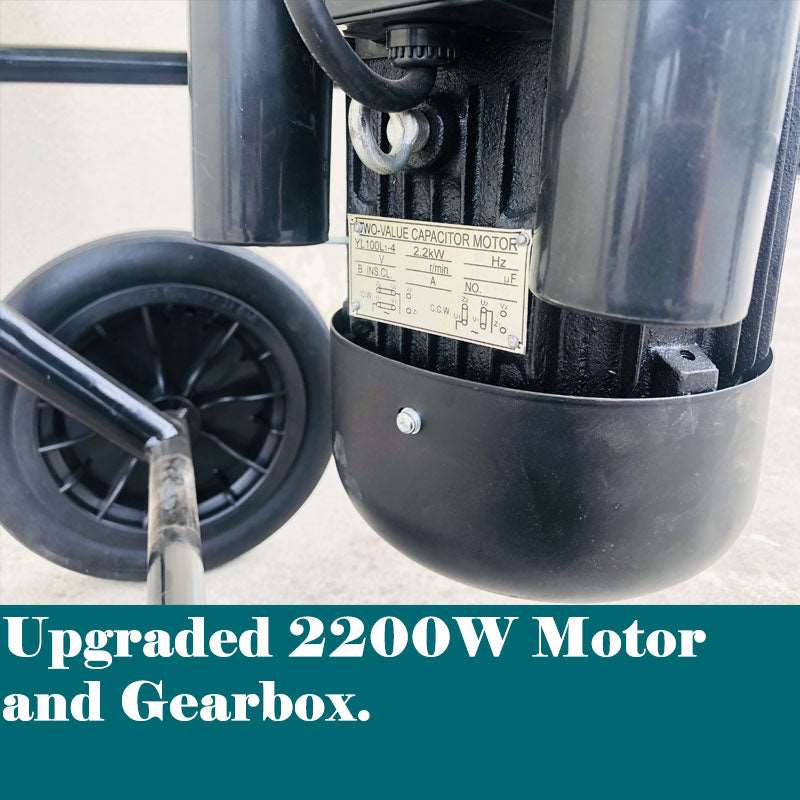 Forestwest 120L Pan Mortar Mixer 2200W Heavy Duty Commercial Concrete Mixer - Ideal for Construction Sites, DIY Projects & Large-Scale Mixing Jobs