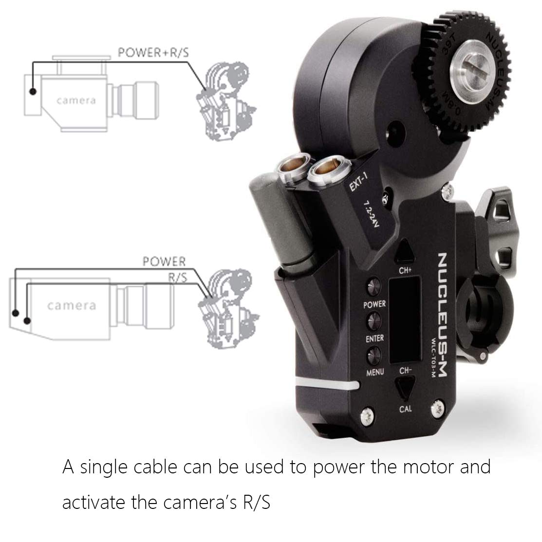 Tilta Nucleus-M Brushless Wireless Follow Focus Motor for DSLR & Mirrorless Cameras - Professional Video Filmmaking & Cinematic Control