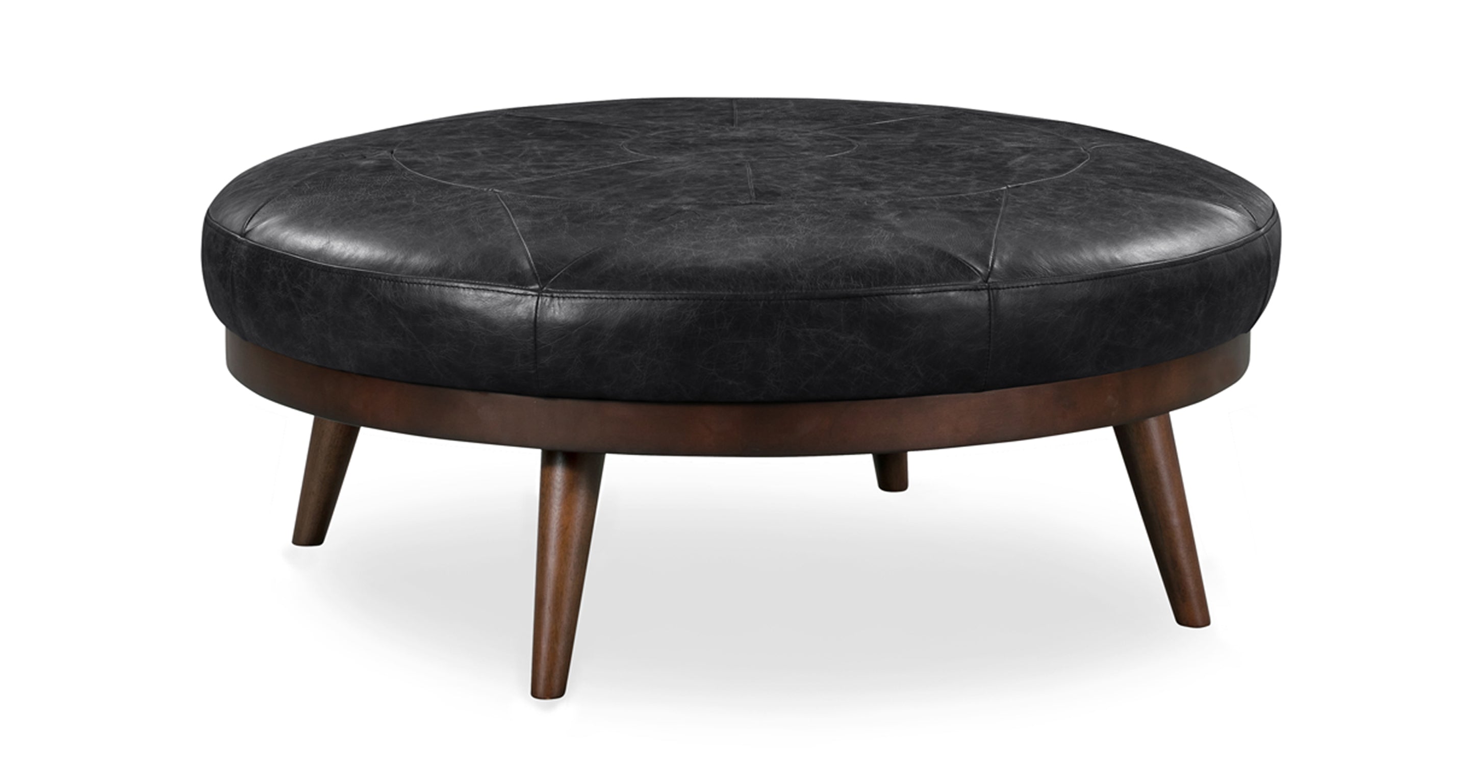 Premium Gio Leather Ottoman - Soft & Durable Footrest, Storage Bench, Living Room Decor - Perfect for Home, Office & Lounge Relaxation