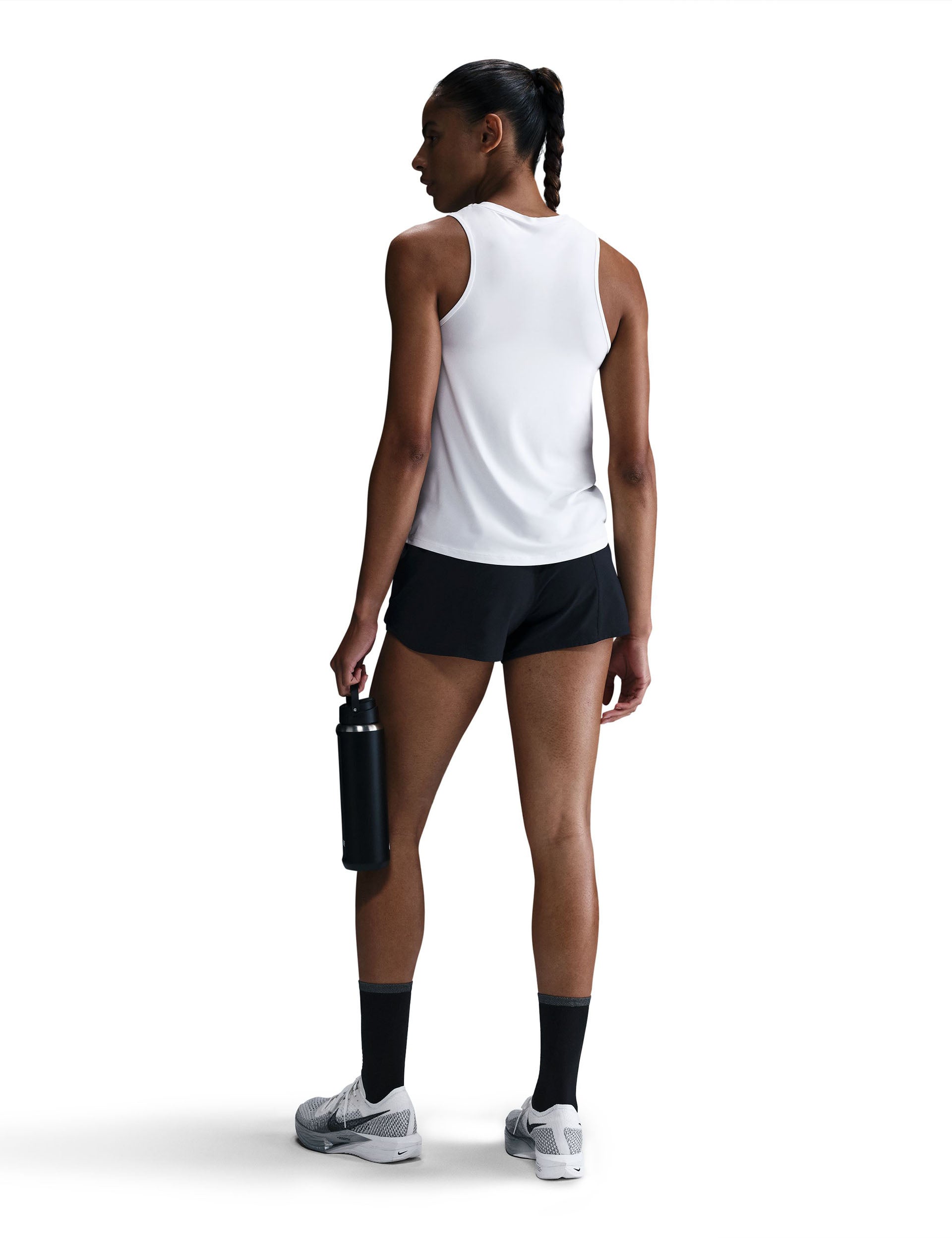 Nike Dri-FIT Running Tank Top for Men & Women - Breathable, Moisture-Wicking Performance Shirt - White - Ideal for Gym Workouts, Jogging & Outdoor Sports Activities