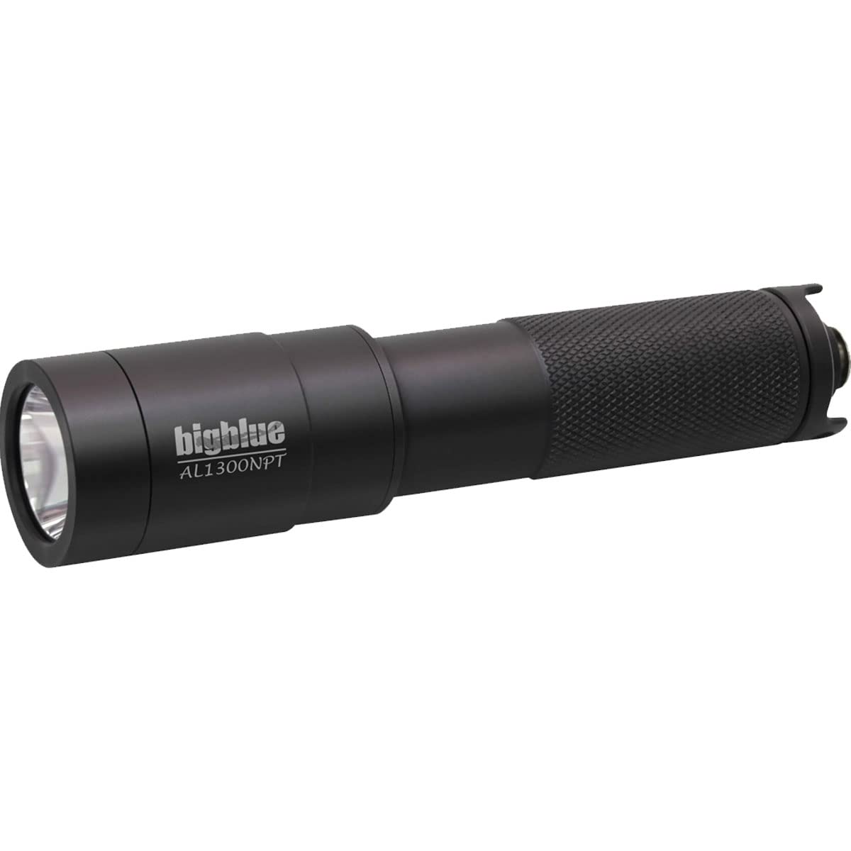 Bigblue AL 1300 Lumen Professional Scuba Diving Flashlight - Narrow Beam Underwater Light with Tail Switch for Night Diving, Cave Exploration & Marine Photography