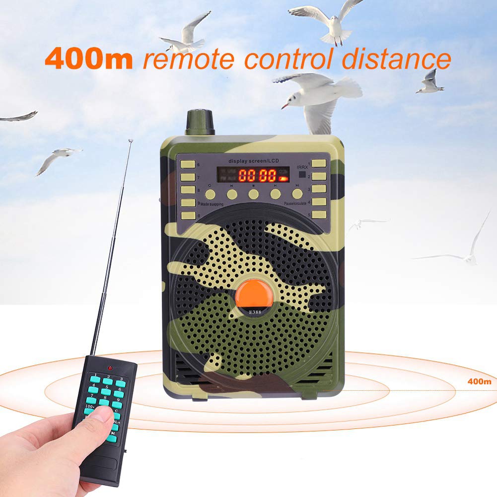 Rehomy Hunting Speaker - Portable Outdoor Electronic Bird Caller with MP3 Playback & Remote Control - US Plug - Ideal for Hunting, Bird Watching, and Wildlife Observation