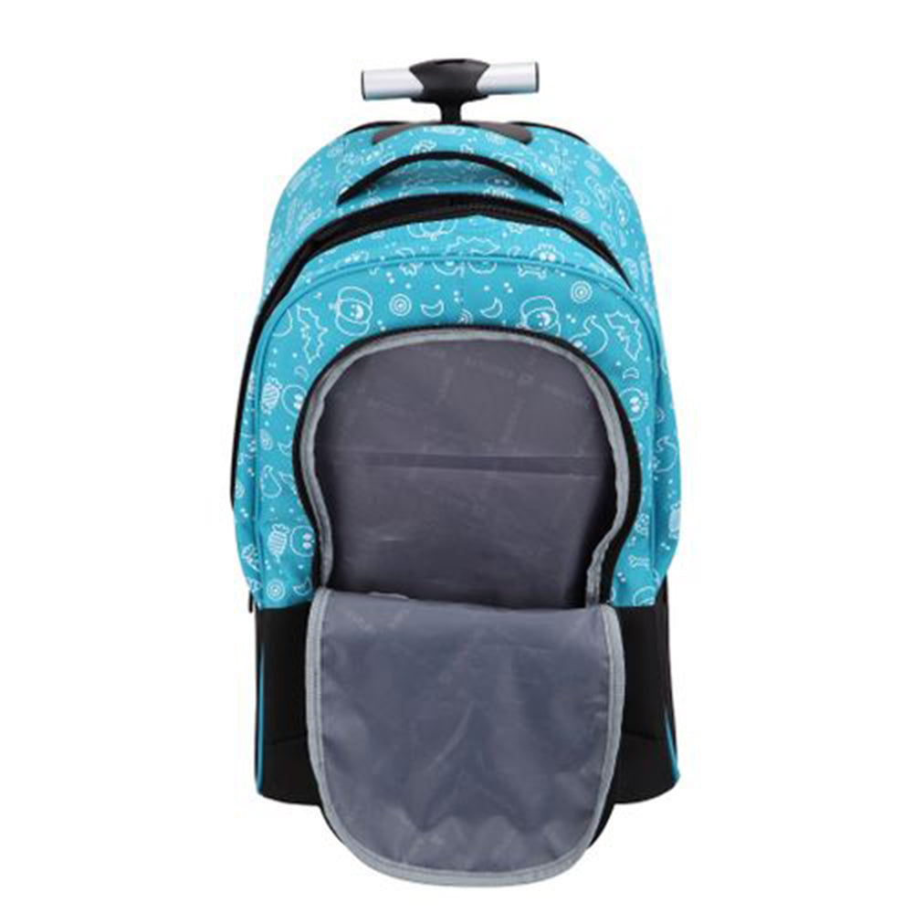 Bestlife Halloween Themed Rolling Backpack for School - Durable Wheeled Bookbag for Trick-or-Treating, Costume Parties & Daily Use