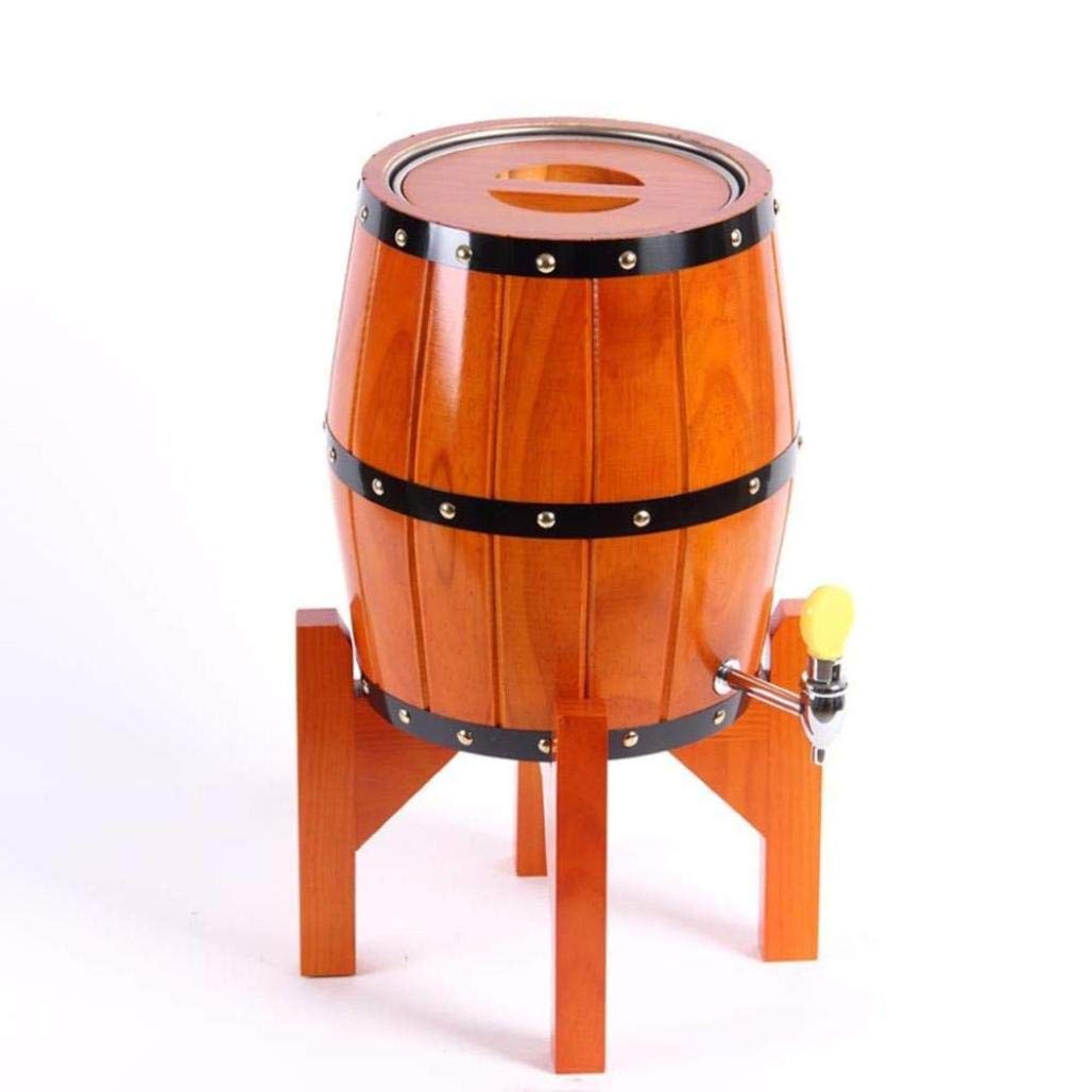 DPPAN 3L Vintage Oak Whiskey Barrel - Handcrafted Wooden Barrel for Aging & Storing Whiskey, Bourbon, Rum, Tequila & Spirits | Perfect for Home Bars, Gifts & DIY Alcohol Infusion