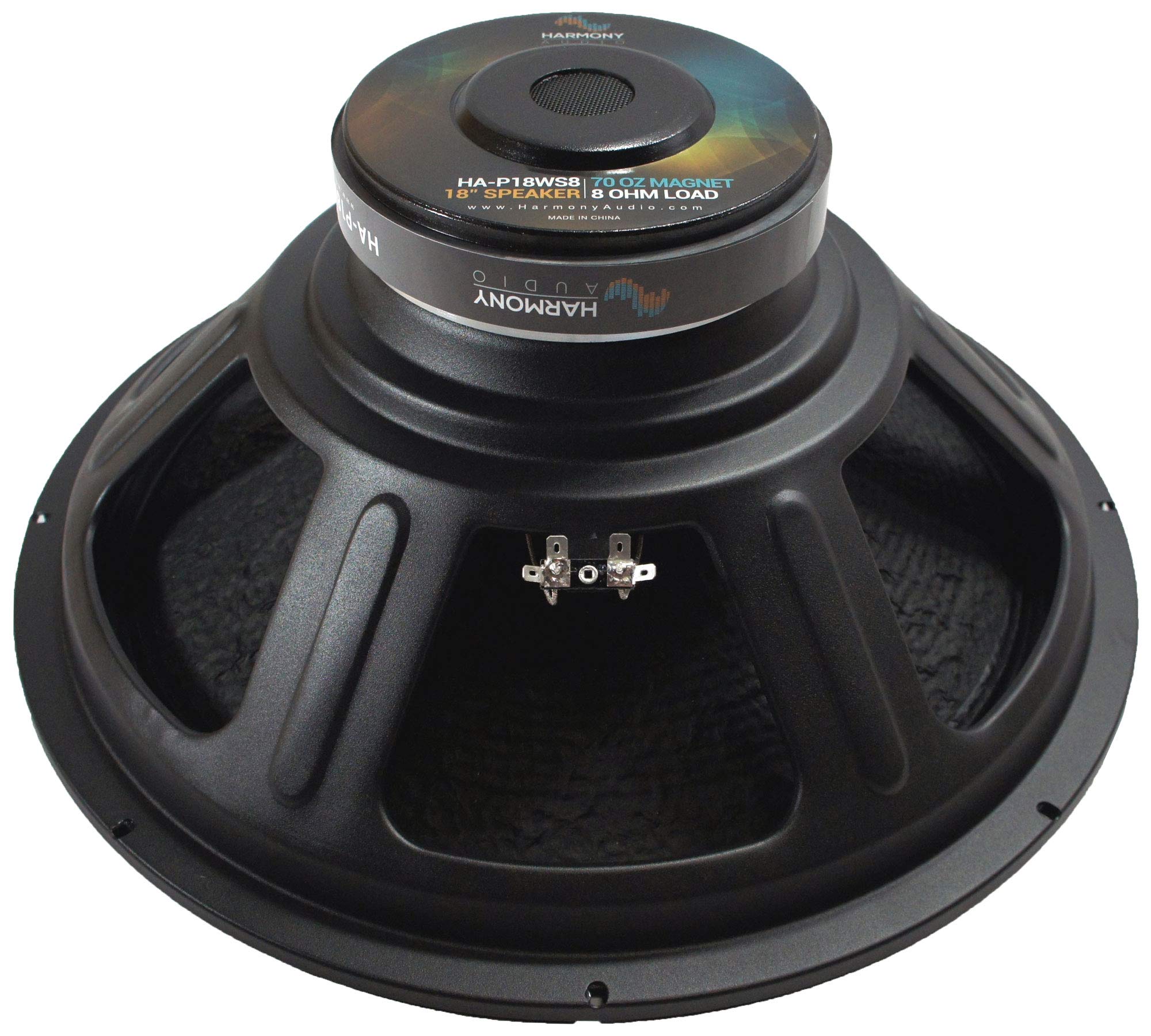 Harmony Audio HA-P18WS8 18-Inch Professional PA Subwoofer Speaker - 1200W Power, 8 Ohm Woofer with 65oz Magnet for Live Sound & DJ Performances - Perfect for Concerts, Clubs, and Outdoor Events