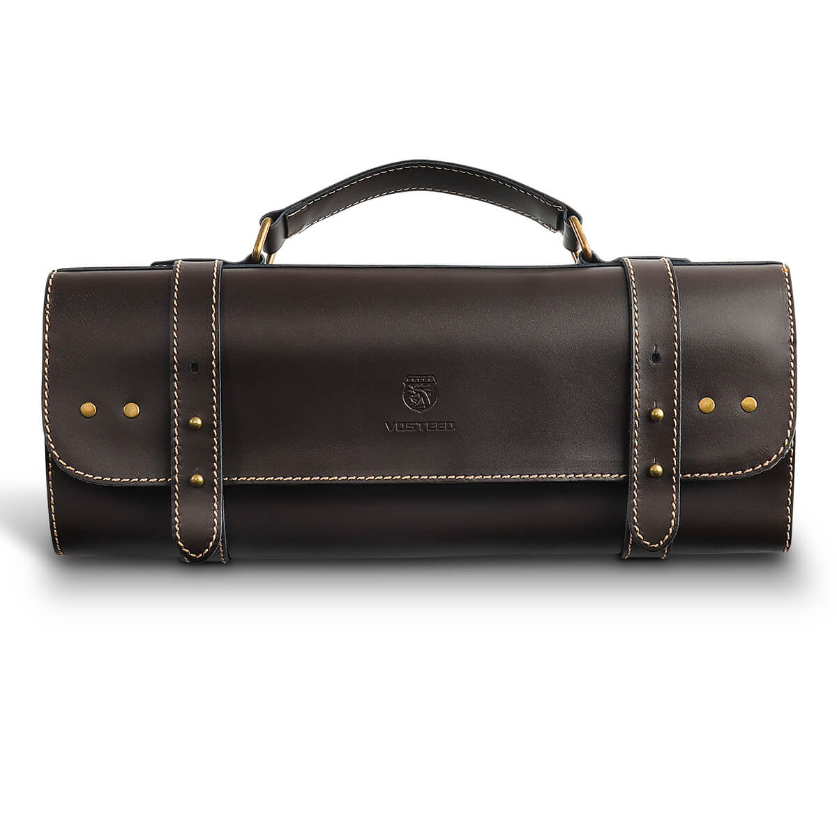 Professional Leather Knife Roll Bag for Chefs - 12 Slot Knife Storage Case with Padded Protection - Perfect for Culinary Students, Home Cooks & Professional Chefs - Ideal for Kitchen, Travel & Cooking Classes