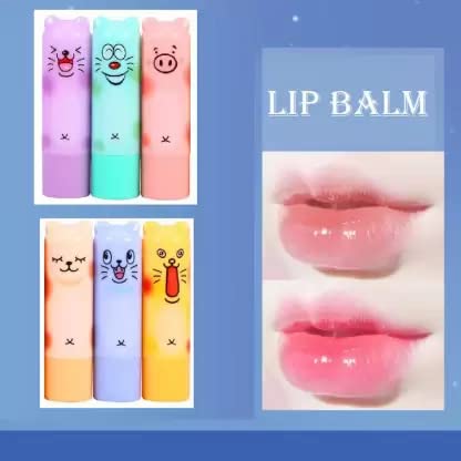 6-Piece Cartoon Lip Balm Set - Moisturizing & Smoothing Lip Care for Soft Lips | Perfect for Daily Use, Gifts & Travel