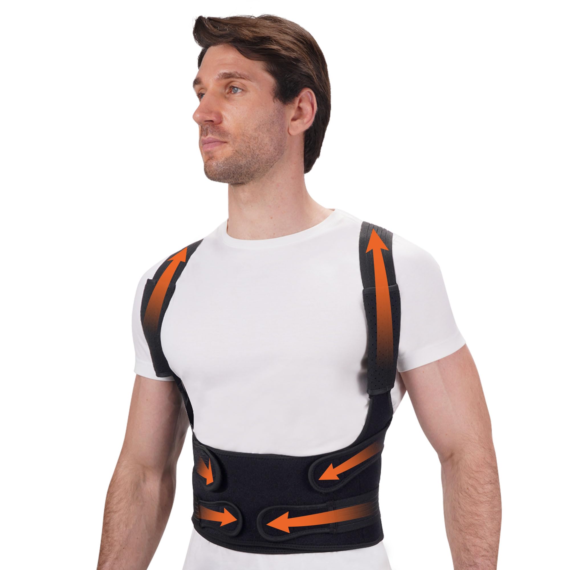 Adjustable Back Brace Posture Corrector for Women & Men - Upper & Lower Back Pain Relief - Scoliosis, Hunchback & Spine Support - Extra Large Size - Ideal for Office Work, Driving & Daily Posture Correction