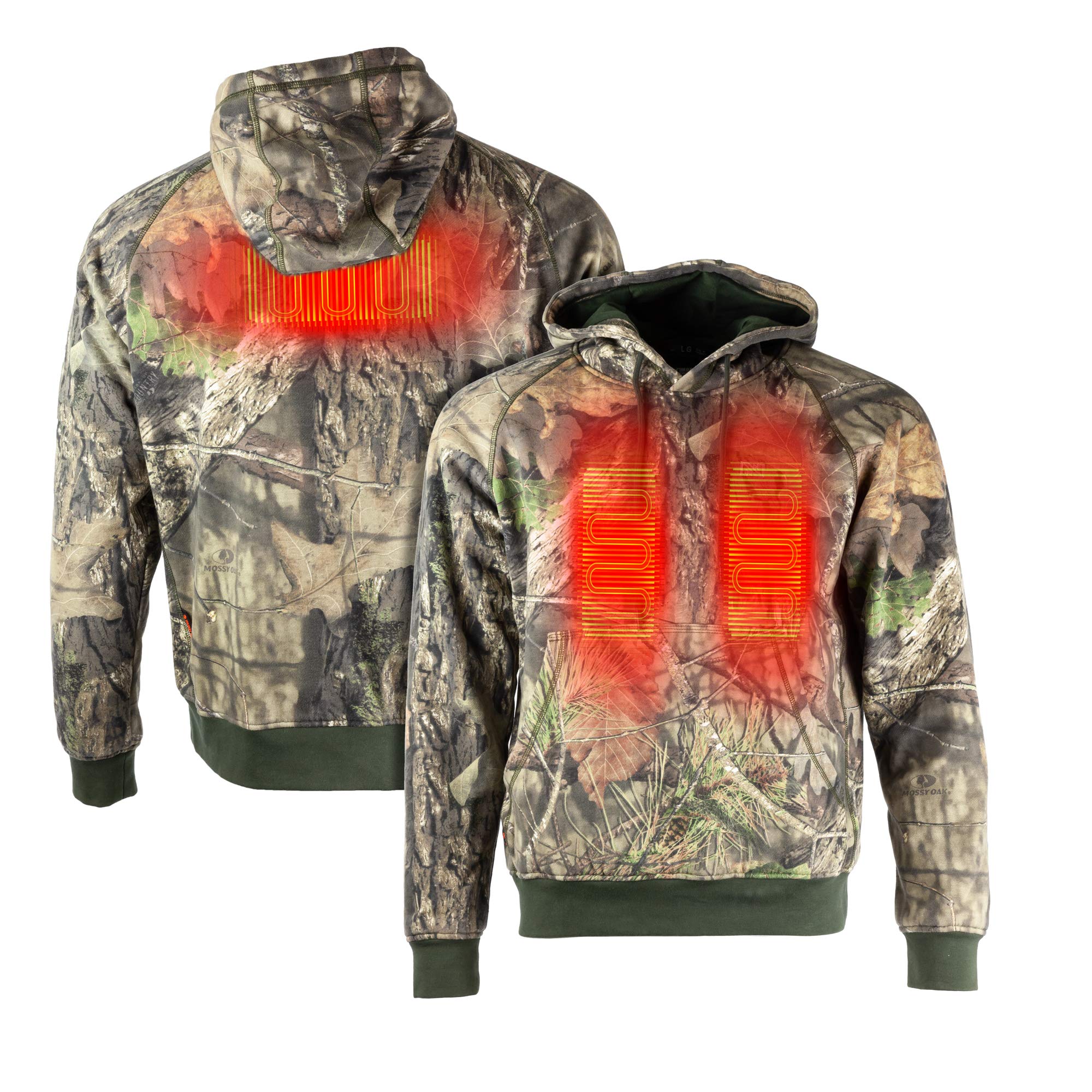 Men's Heated Phase Hoodie with USB Charging - Winter Warm Fleece Jacket for Outdoor Activities, Camping & Hiking