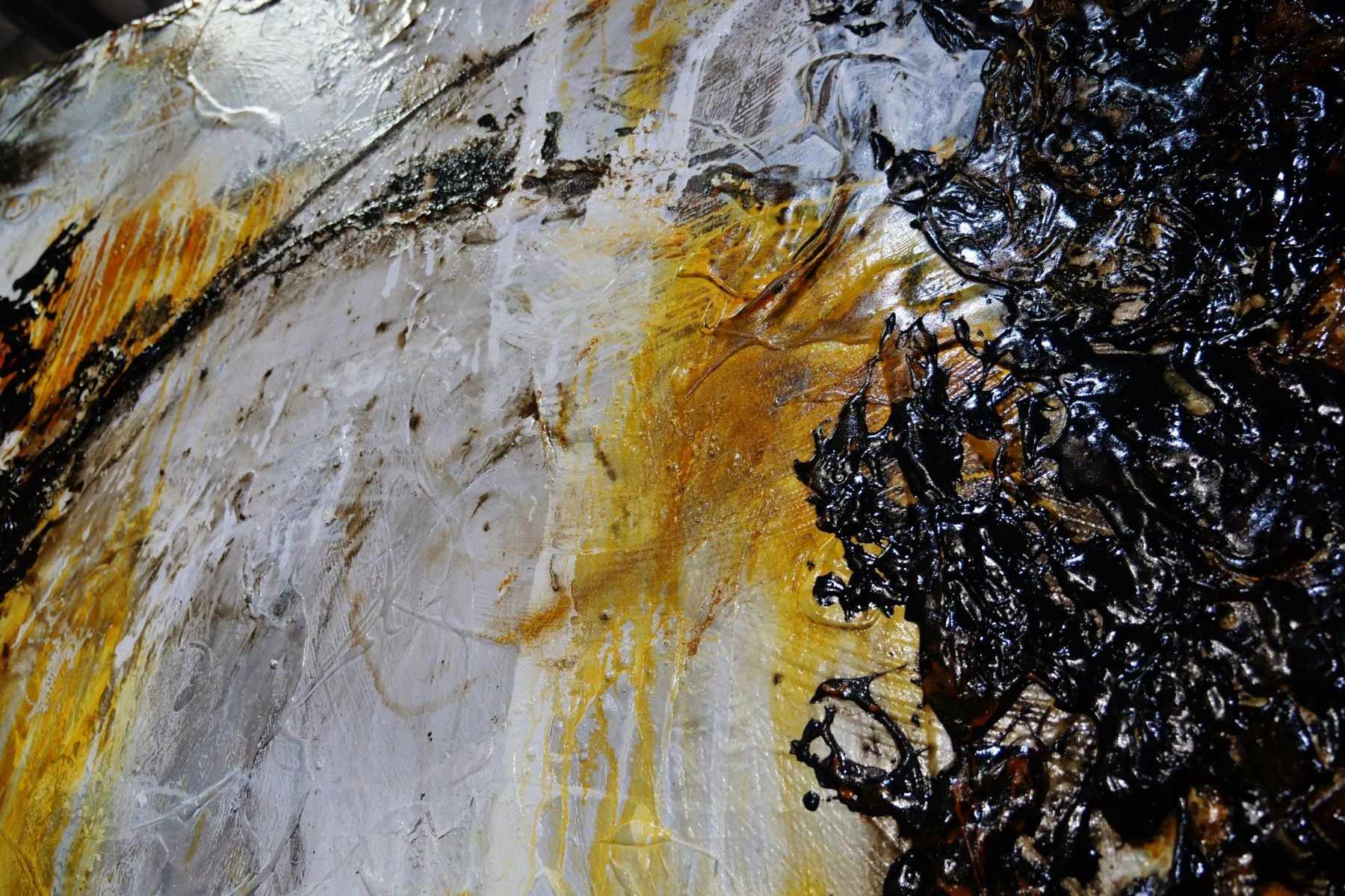 170cm x 170cm Sienna Black Textured Abstract Canvas Art Painting - Modern Wall Decor for Living Room, Bedroom & Office