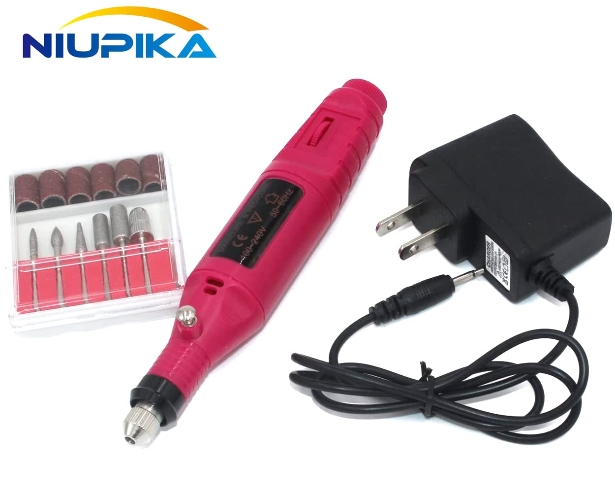 Electric Nail Drill Kit for Manicure & Pedicure - Professional Nail Grinder & Polisher with Rotary Tool Accessories - Perfect for Nail Repair, Toe & Finger Nail Care at Home or Salon