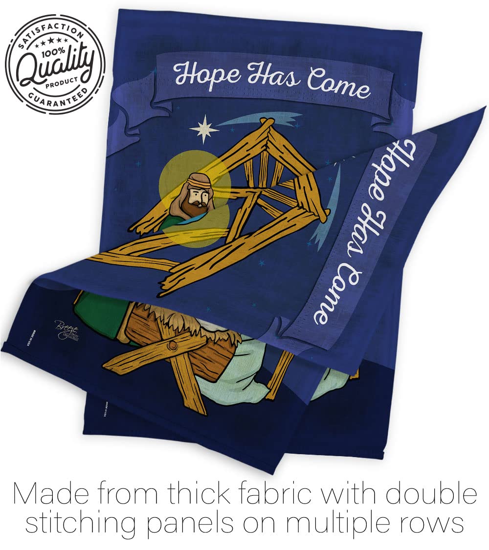 Winter Nativity House Flag Set 28x40