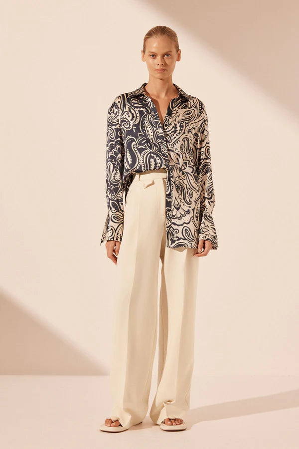 Anthea Silk Relaxed Shirt for Women - Soft & Comfortable Casual Blouse - Perfect for Office, Travel & Everyday Wear