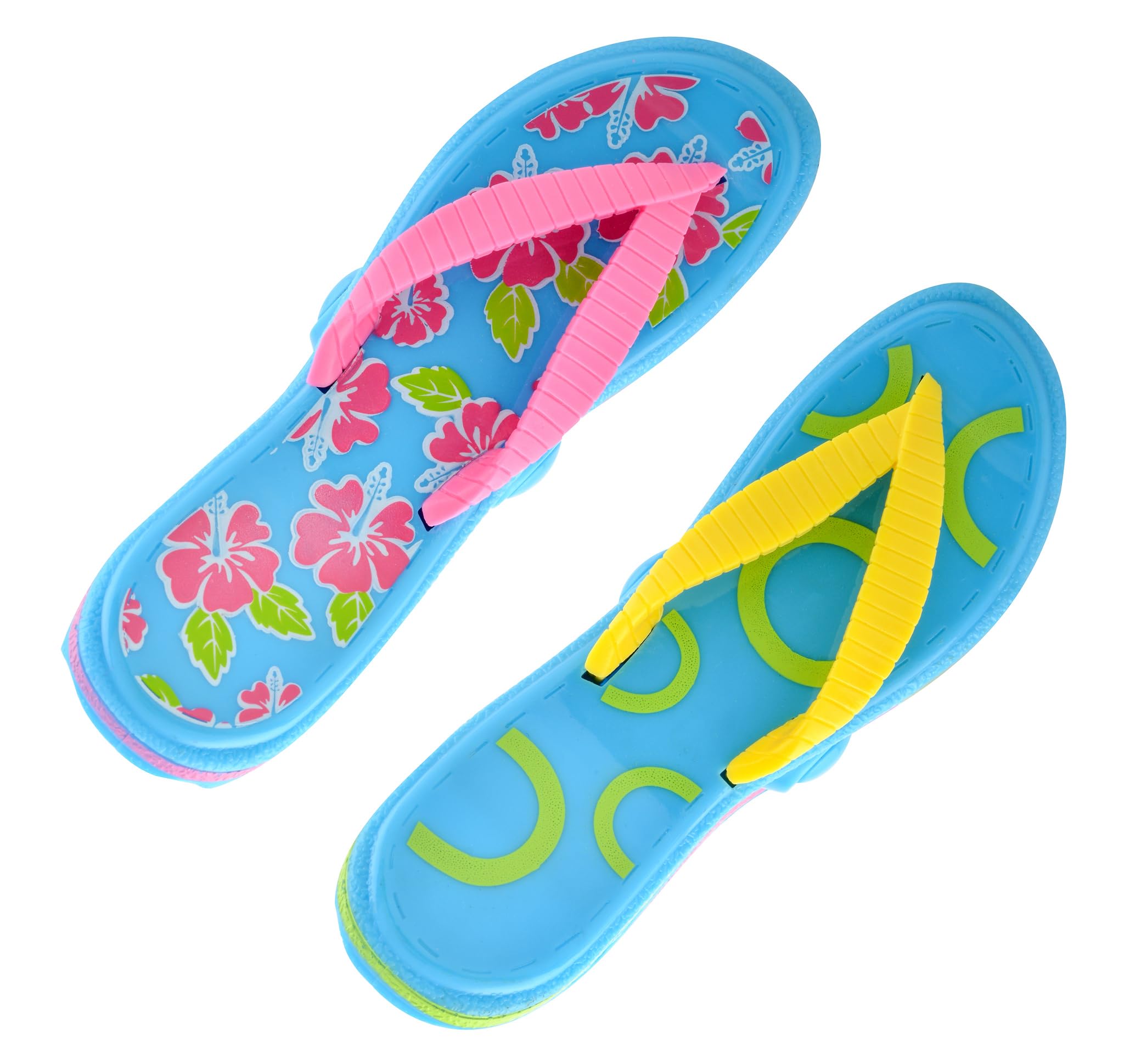 O2COOL Bocaclips - 2 Pack Beach Towel Clips for Chairs, Secure Towels at Pool, Beach & Patio - Non-Slip Flip Flop Design for Outdoor Use - Perfect for Vacation, Swimming & Sunbathing