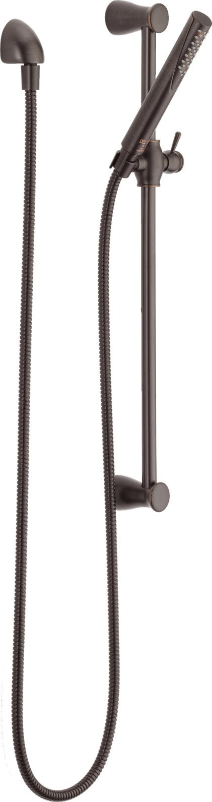 Delta Faucet Compel Slide Bar Handheld Shower with Hose - Oil Rubbed Bronze Detachable Shower Head for Bathroom & Spa - Adjustable Height Shower System with Venetian Bronze Finish (Model 57085-RB) - Perfect for Relaxing Massage and Easy Rinsing