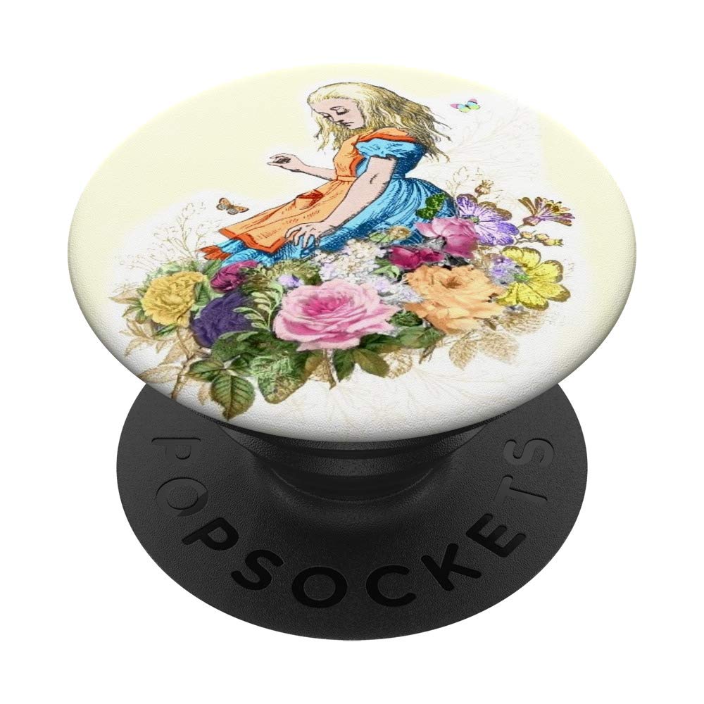 Alice in Wonderland Alice Flower Bouquet PopSockets PopGrip - Interchangeable Phone & Tablet Stand with Swappable Base | Perfect for Reading eBooks, Gaming & Video Calls