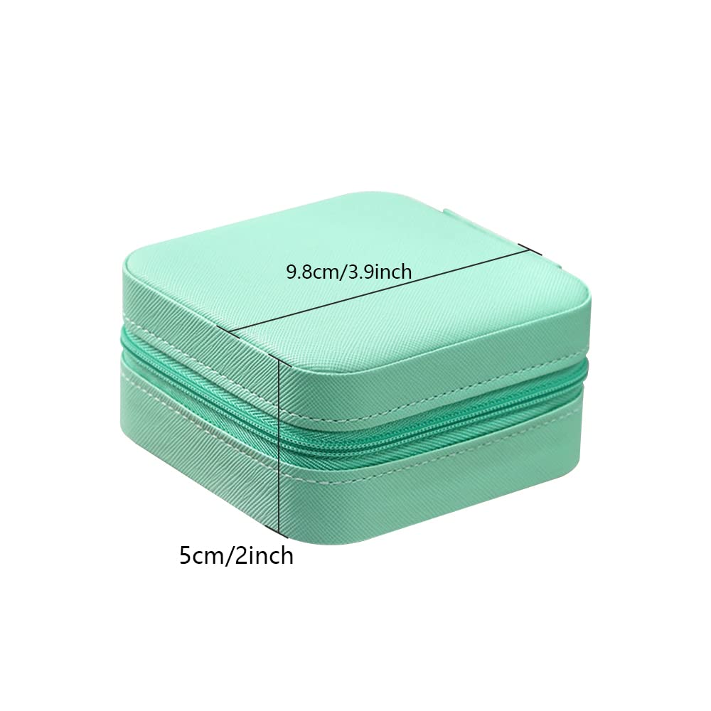 Elegant Blue Jewelry Box for Women - Portable Travel Jewelry Organizer for Rings, Earrings & Necklaces - Perfect for Home Storage, Travel & Gift Giving