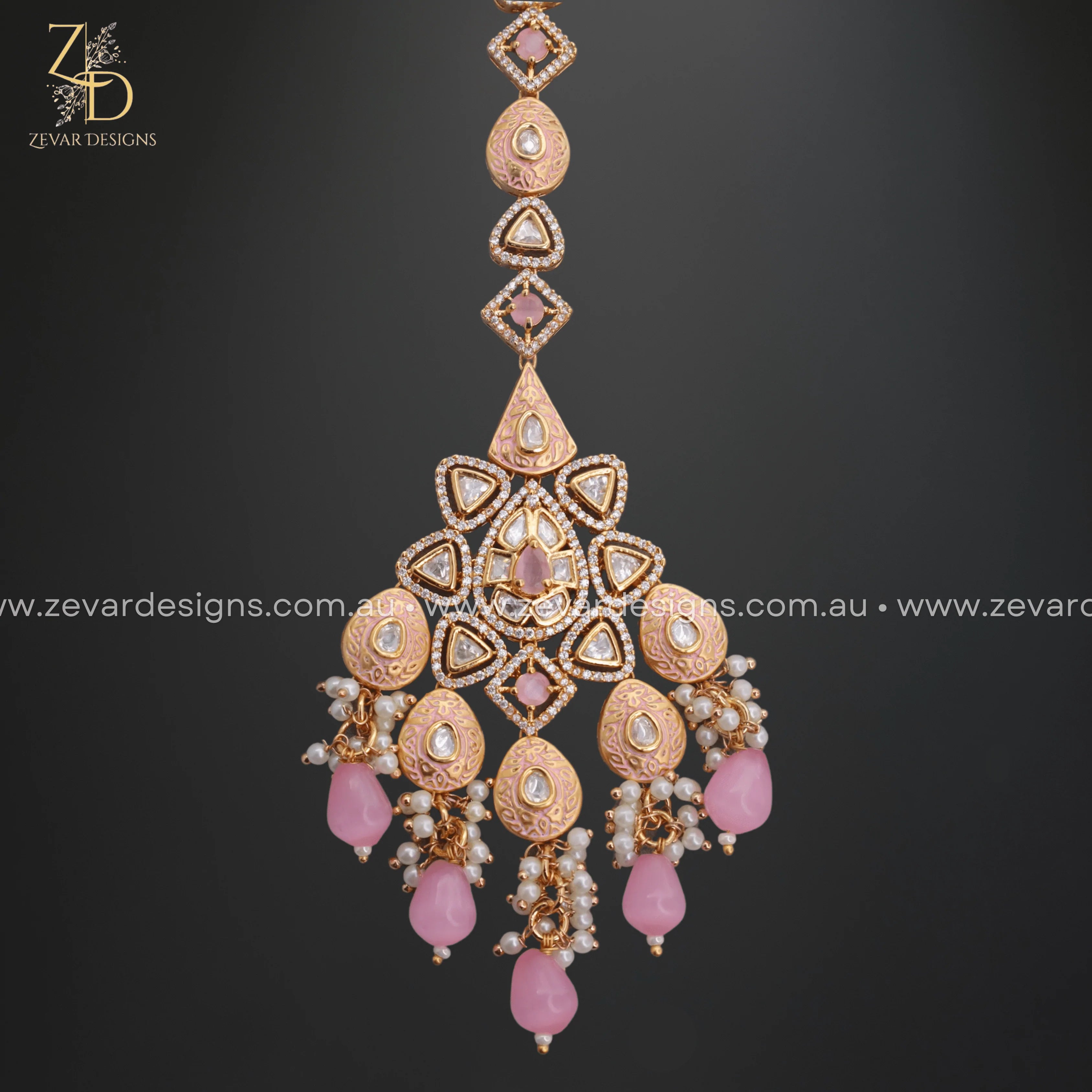 Exquisite Kundan Polki Choker Set with Matching Tikka - Traditional Indian Bridal Jewelry for Weddings & Festive Occasions