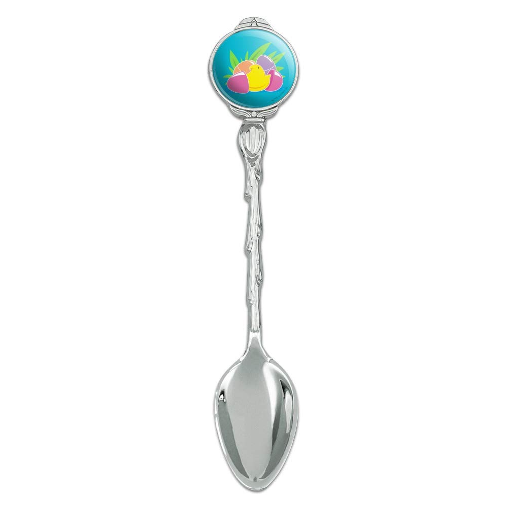 Peeps Hatching Easter Egg Novelty Collectible Mini Spoon - Cute Demitasse Coffee & Tea Spoon for Easter Decorations, Party Favors, and Dessert Serving
