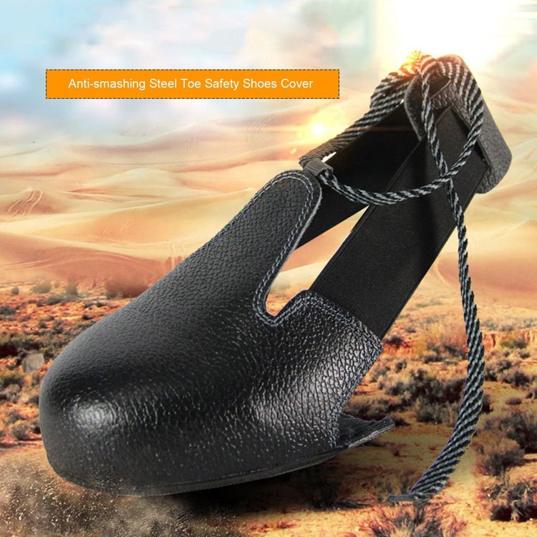 Swiftswan Disposable Safety Overshoes with Toe Cap - Waterproof Shoe Covers for Hospital, Lab & Construction Site Visits - Non-Slip Protective Boot Covers for Healthcare Workers & Industrial Safety