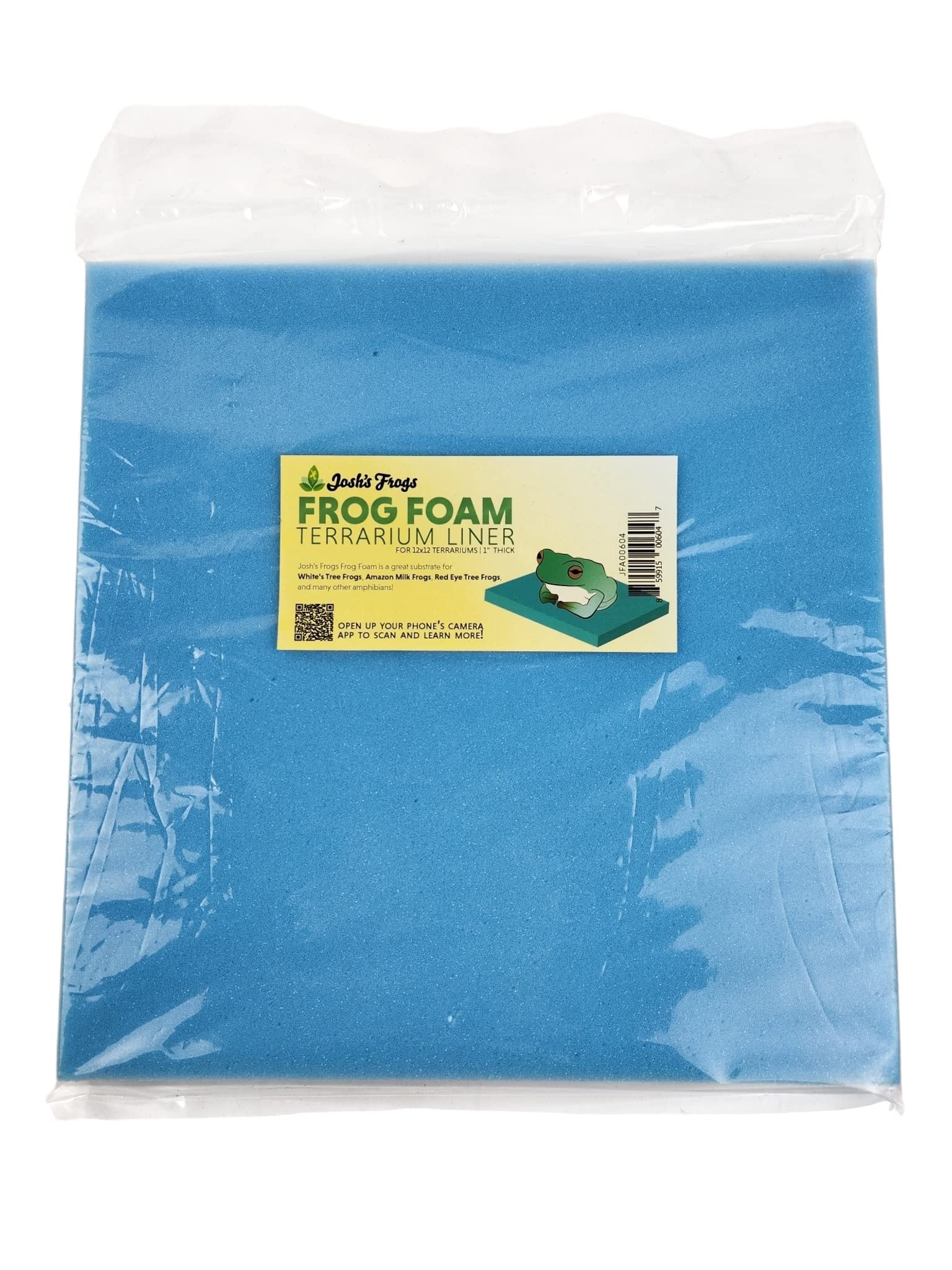 Premium Josh's Frogs Terrarium Liner - 12x12 Inch Frog Foam Substrate for Glass Vivariums | Ideal for Amphibian Habitats, Reptile Tanks & Bioactive Enclosures