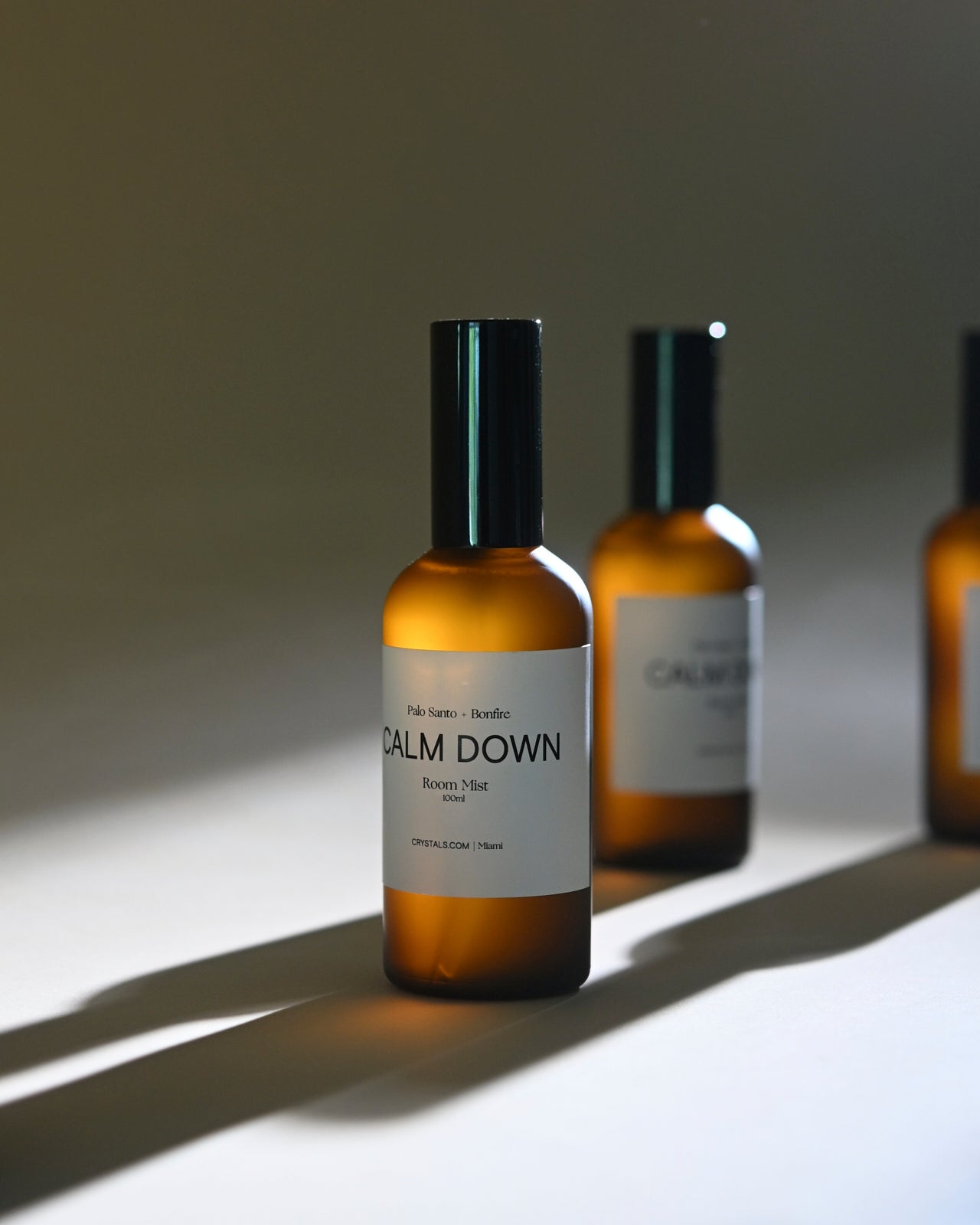 Calm Down Room Mist - Palo Santo & Bonfire Scented Spray for Relaxation & Stress Relief | Perfect for Yoga, Meditation & Bedtime Aromatherapy