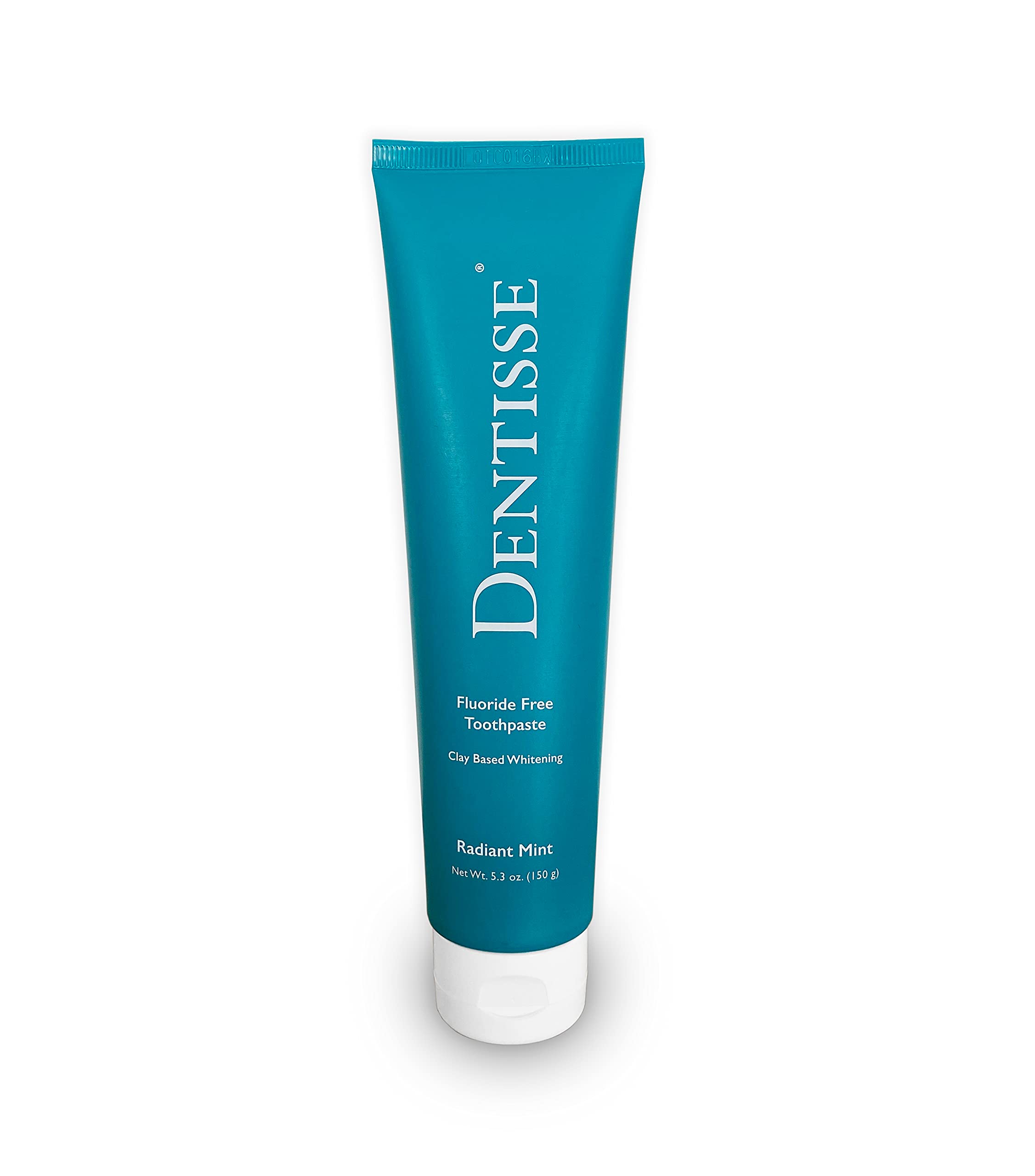 Dentisse Natural Fluoride-Free Whitening Toothpaste for Whiter Teeth & Brighter Smile - 5.3oz Radiant Mint Polishing Toothpaste - Safe for Sensitive Teeth, Vegan & Cruelty-Free - Perfect for Daily Oral Care & Travel