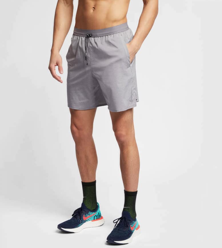 Nike 2-in-1 Men's 7-Inch Flex Stride Running Shorts - Light Gray - Moisture-Wicking Athletic Shorts for Running, Gym & Training